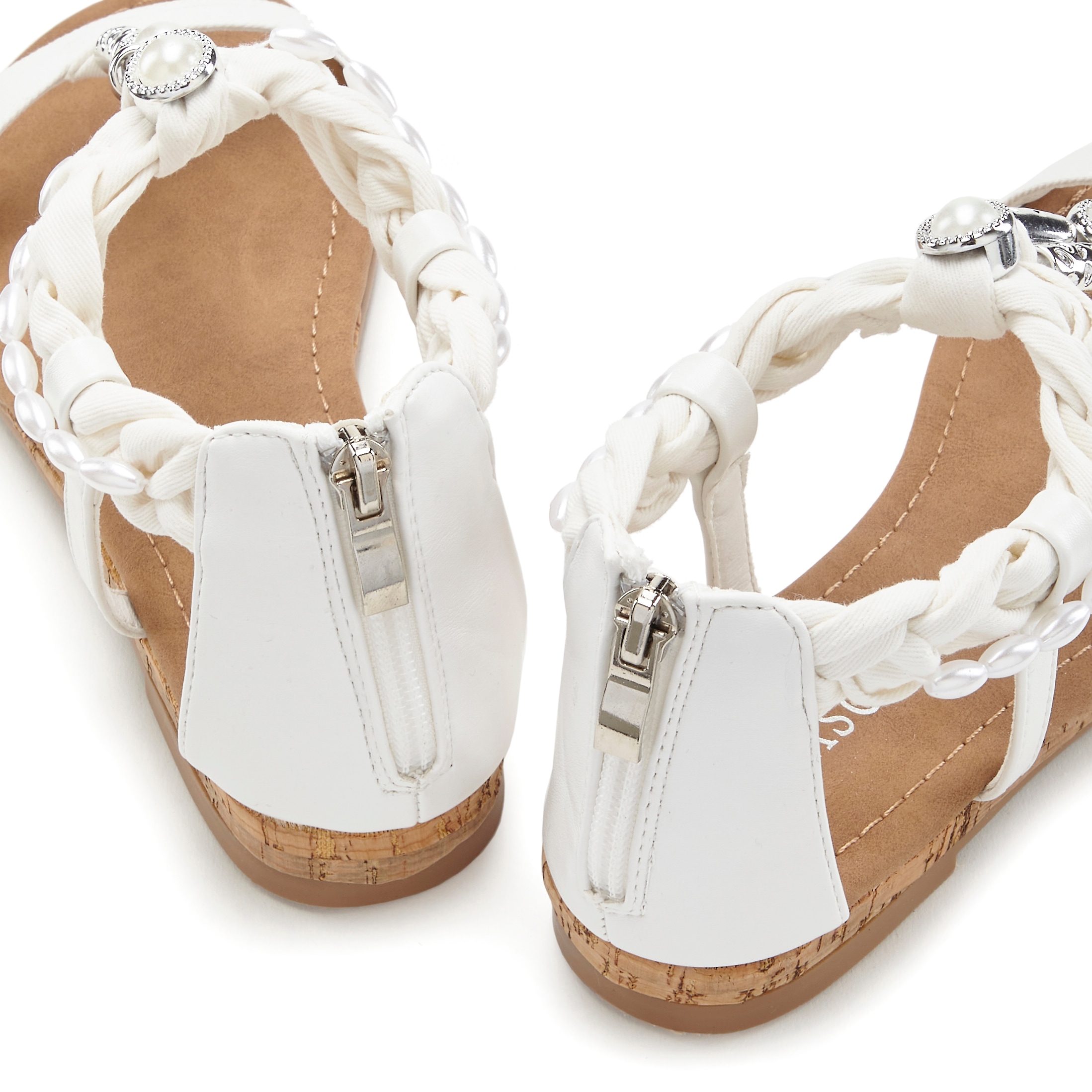 LASCANA Sandale, Sandalette, Sommerschuh mit Schmuckelementen VEGAN