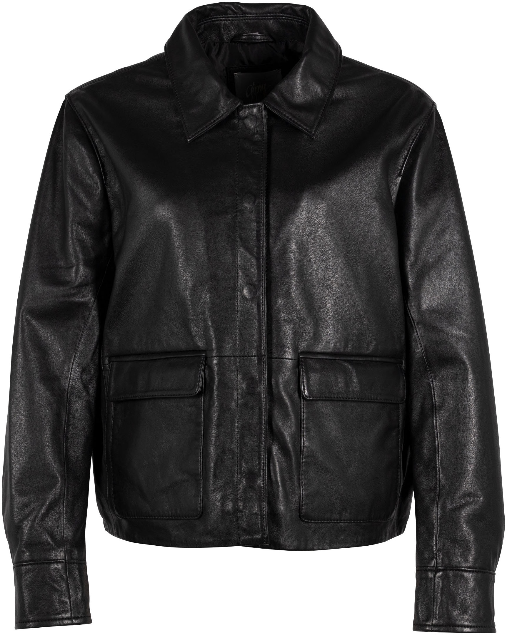 Mauritius Lederjacke »GWYunni«, mti verdecktem Reissverschluss, Druckern, aufesetzte Taschen