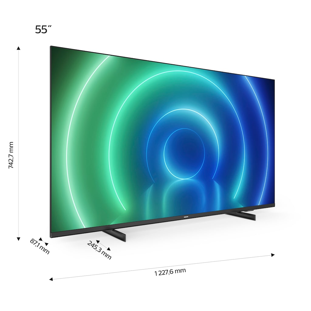 Philips LED-Fernseher »55PUS7506/12«, 139 cm/55 Zoll, 4K Ultra HD, Smart-TV