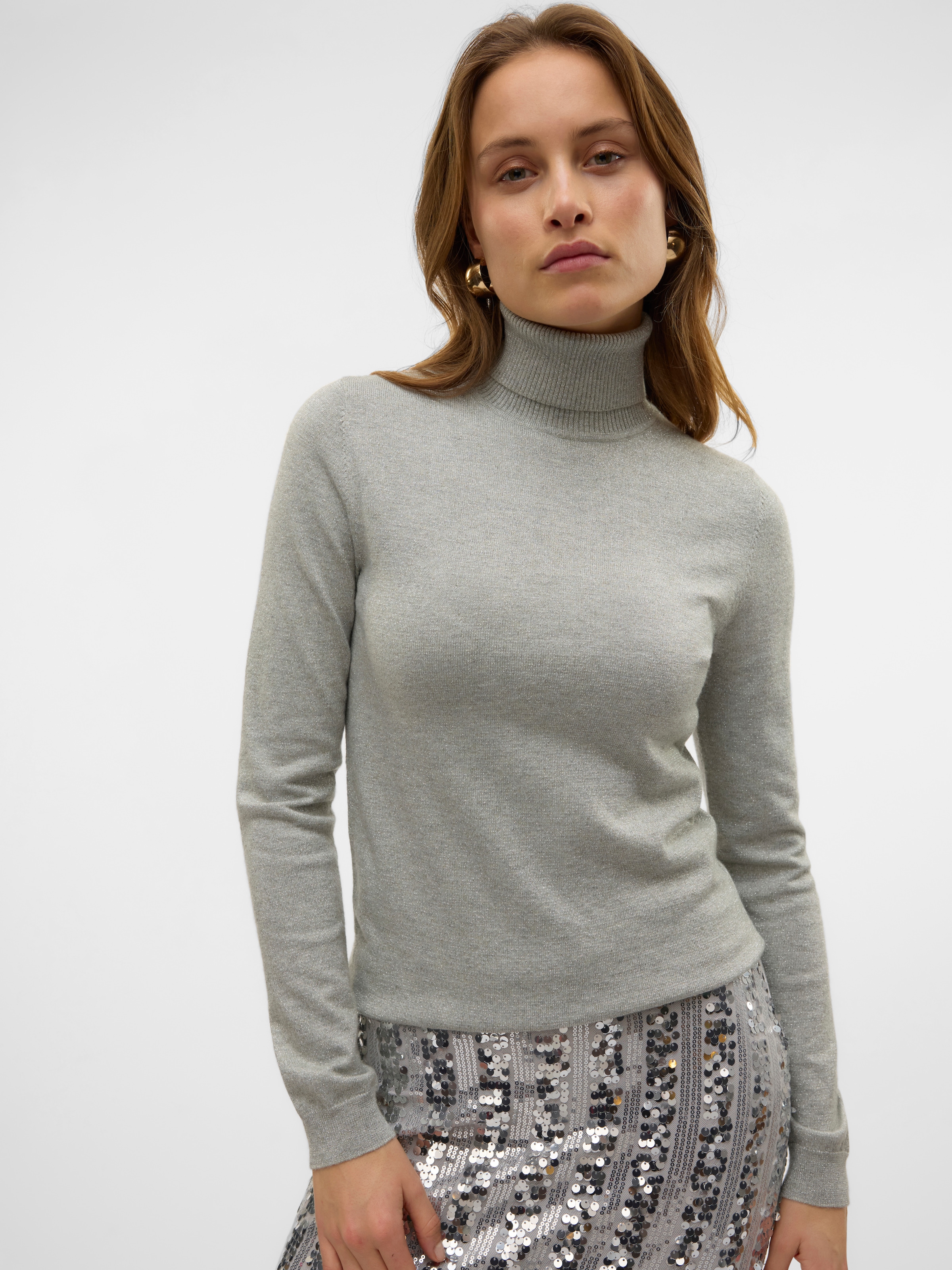 Vero Moda Rollkragenpullover »VMHAPPYSHINE LS ROLLNECK PULLOVER BOO«