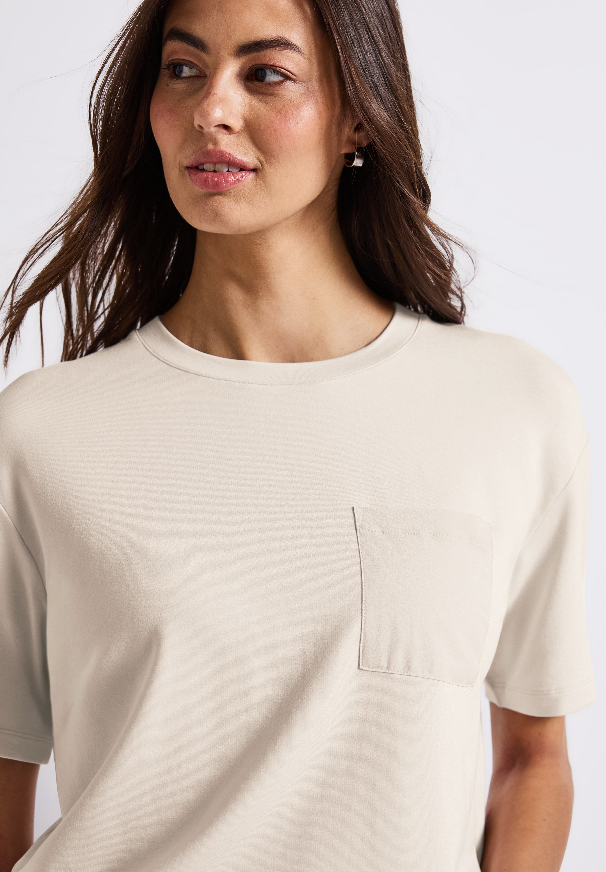 STREET ONE T-Shirt, mit Brusttasche