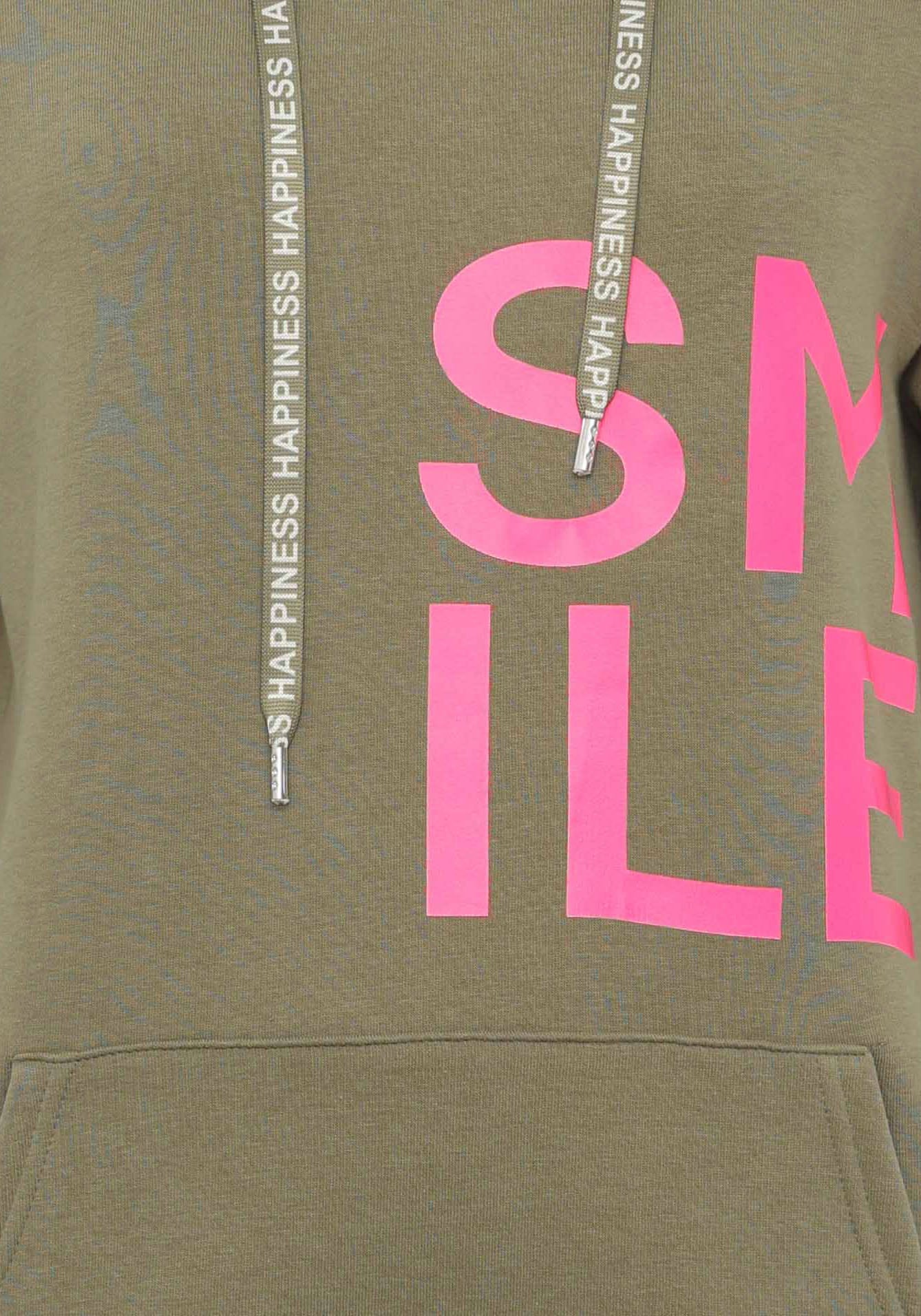 Zwillingsherz Hoodie »"Alissa"«, mit SMILE Print