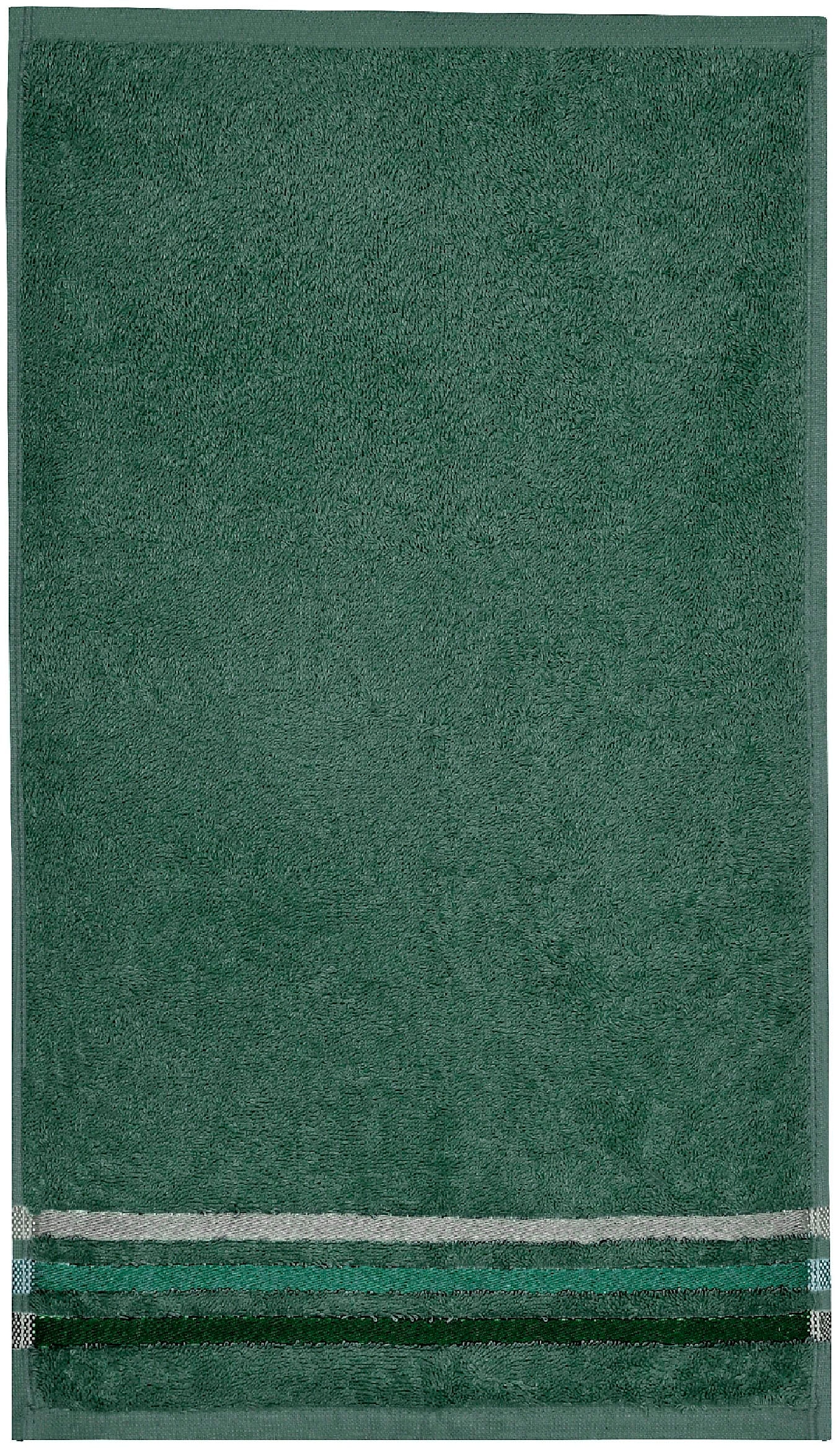 Schiesser Gästehandtücher »Skyline Color aus 100 % Baumwolle mit eleganter Streifenbordüre«, (Set, 5 St., 5 Gästehandtücher (30x50 cm), MADE IN GREEN by OEKO-TEX®