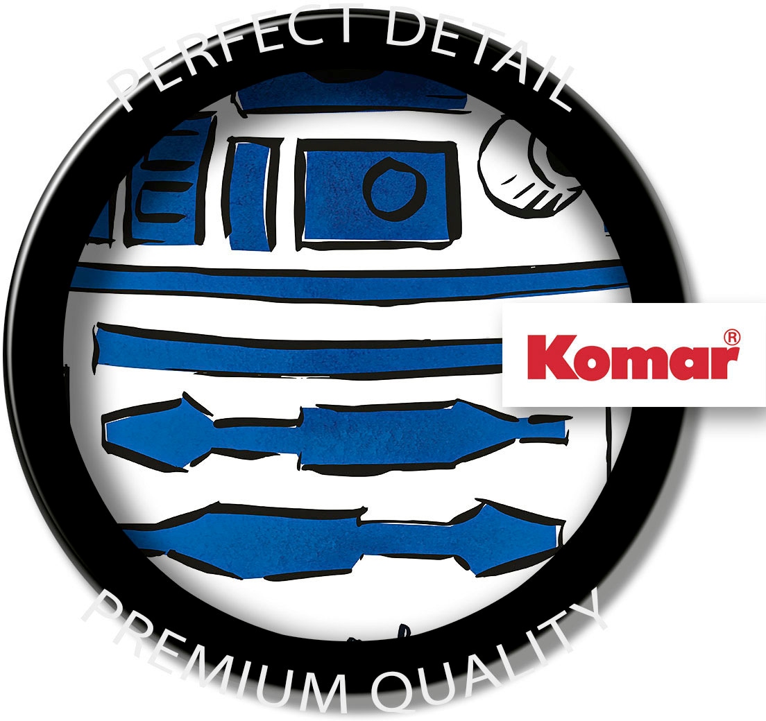 Komar Leinwandbild »Star Wars R2D2 More Fun - Grösse 40 x 60 cm«, Disney, (1 St., 40 x 60 cm (Breite x Höhe), Keilrahmenbild mit Echtholzrahmen, Kinderzimmer