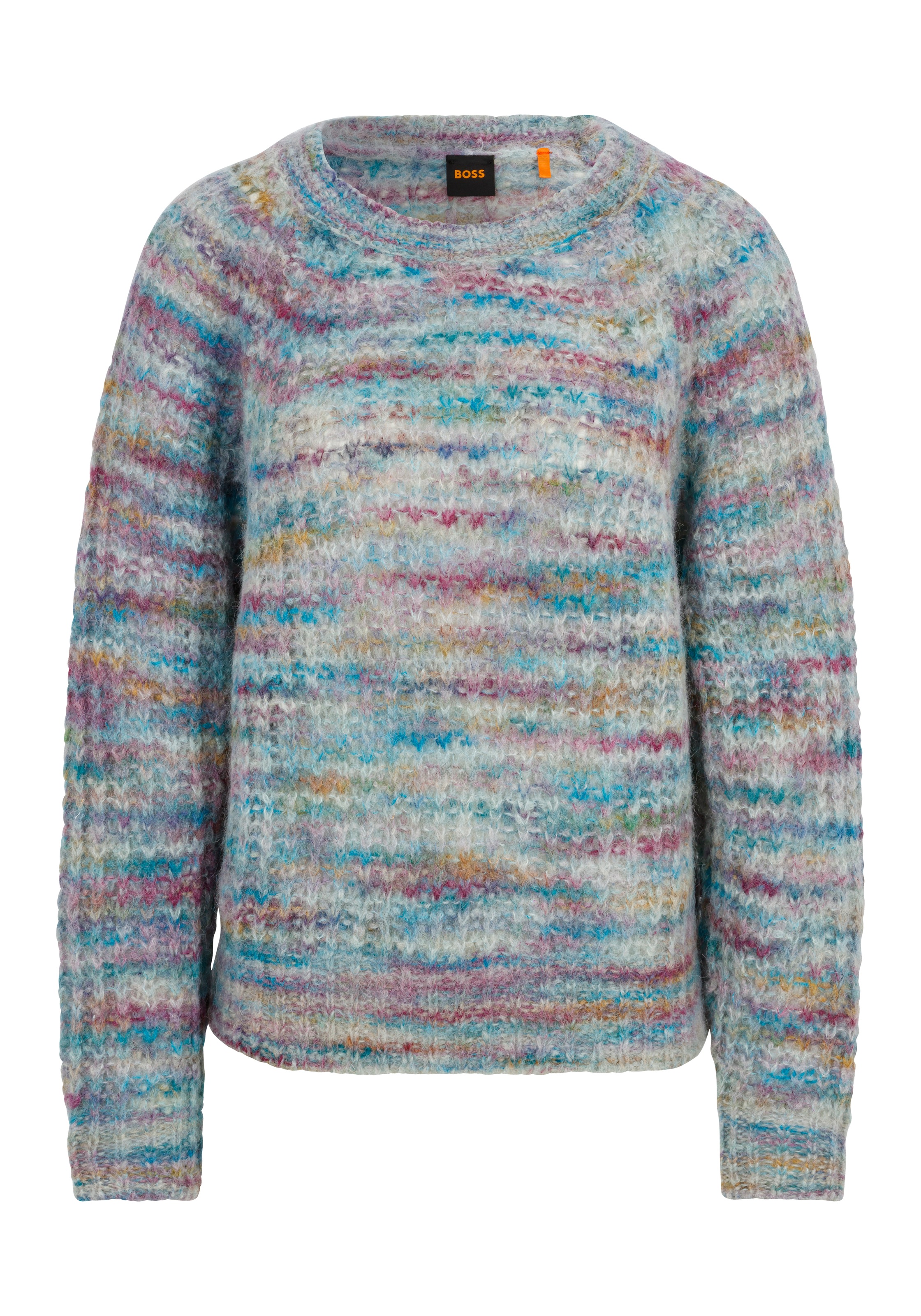 BOSS ORANGE Strickpullover »Fiambella Premium Damenmode« Rundhalsausschnitt, mit Alpaka-Wolle