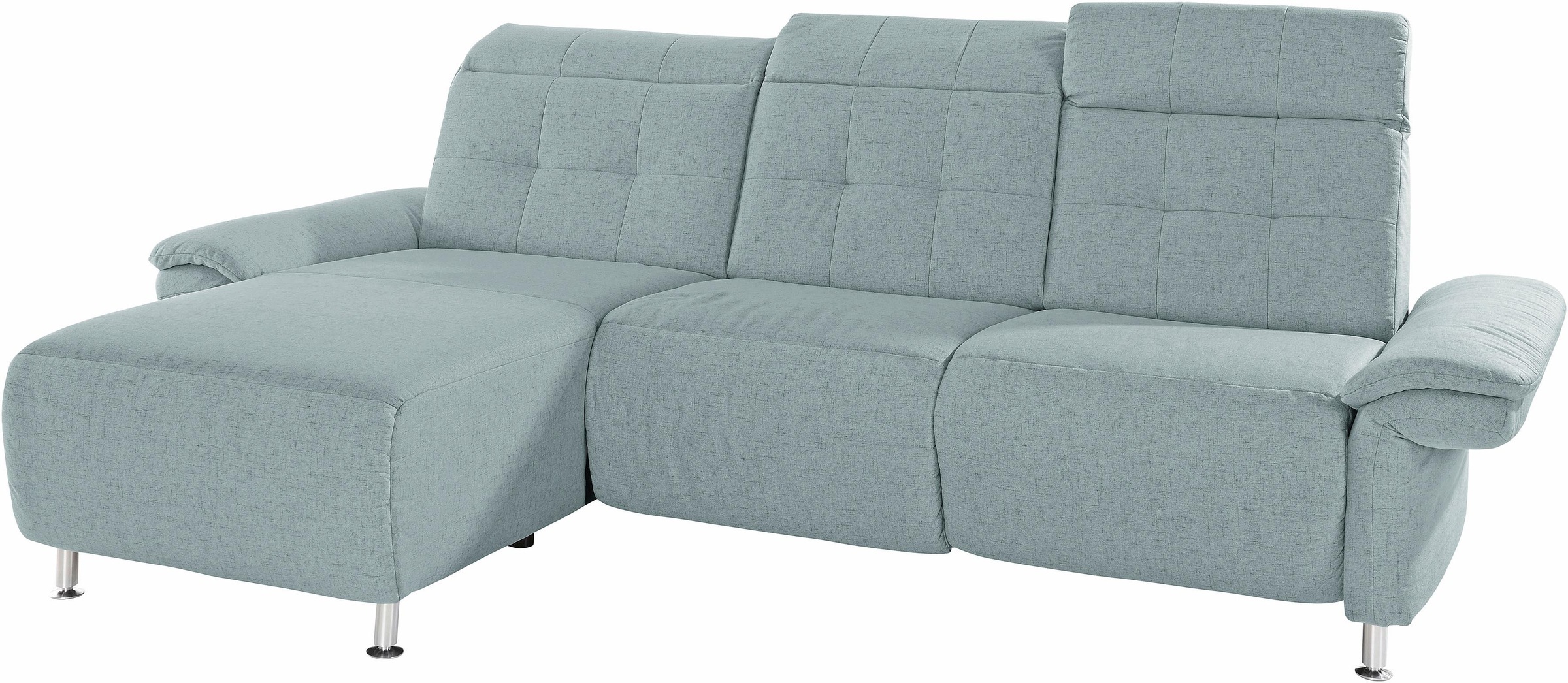 Places of Style Ecksofa »Manhattan L-Form«, 2 Sitze mit elektrischer Relaxfunktion, verstellbare Armlehnen