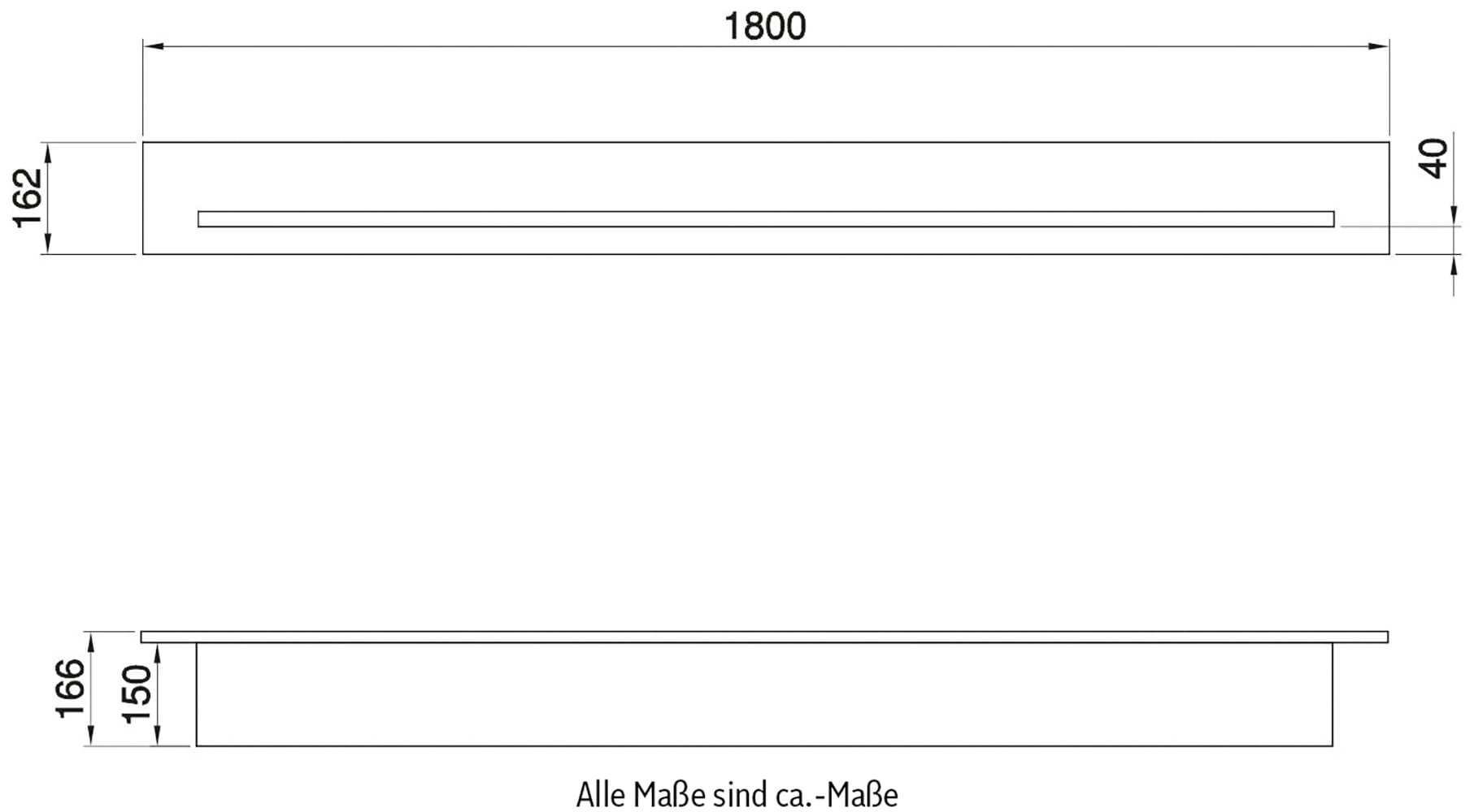 Home affaire Wandboard »Stranda, Wandregal im Scandi-Style, Wandhalter mit Ablagefläche«, vielseitig einsetzbares Hängeregal, in zwei Farben & Grössen verfügbar