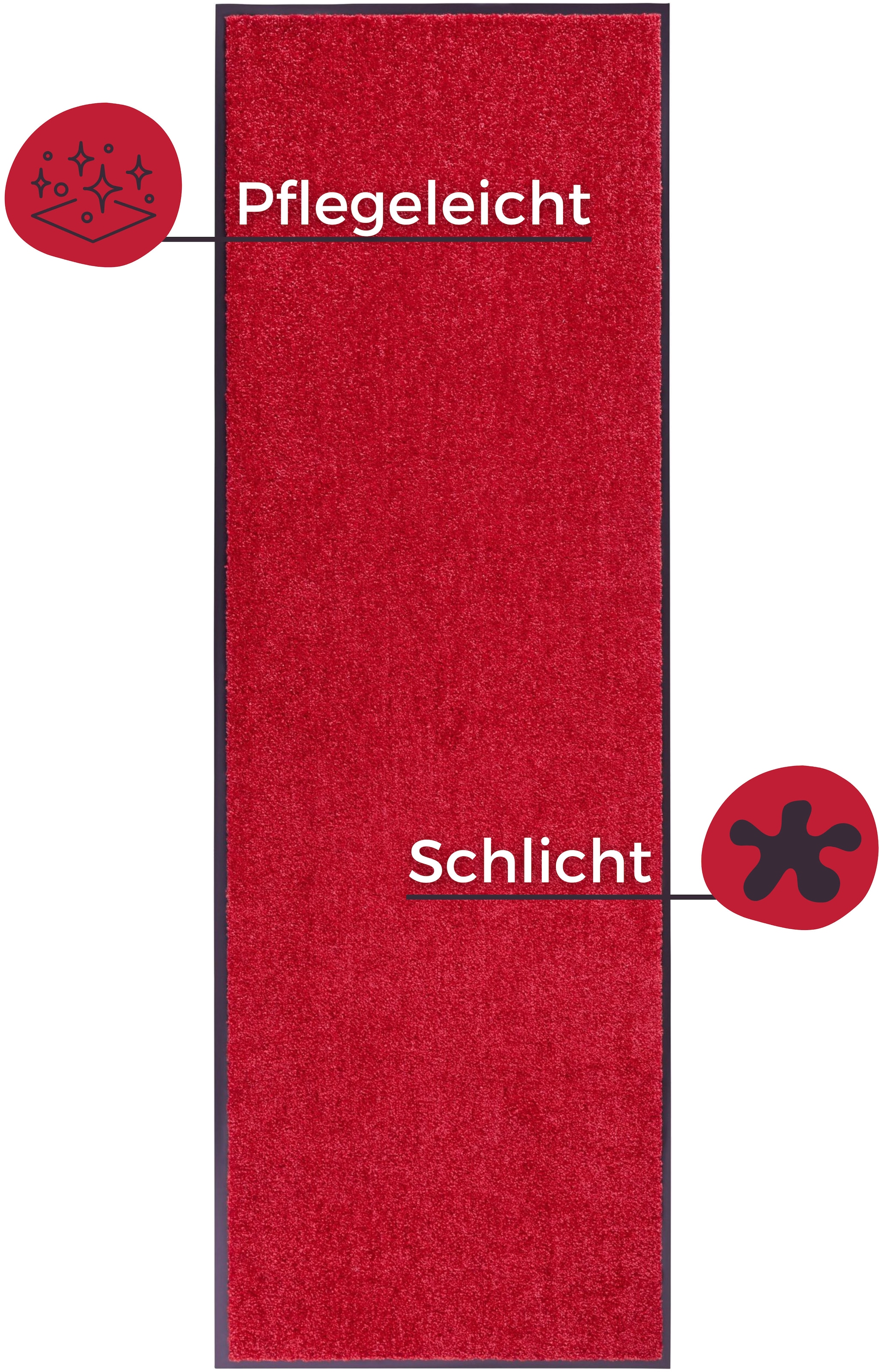 my home Fussmatte »Clean & Walk«, rechteckig, 7 mm Höhe, Schmutzfangmatte, Türmatte, In- und Outdoor, Teppich, Läufer, waschbar