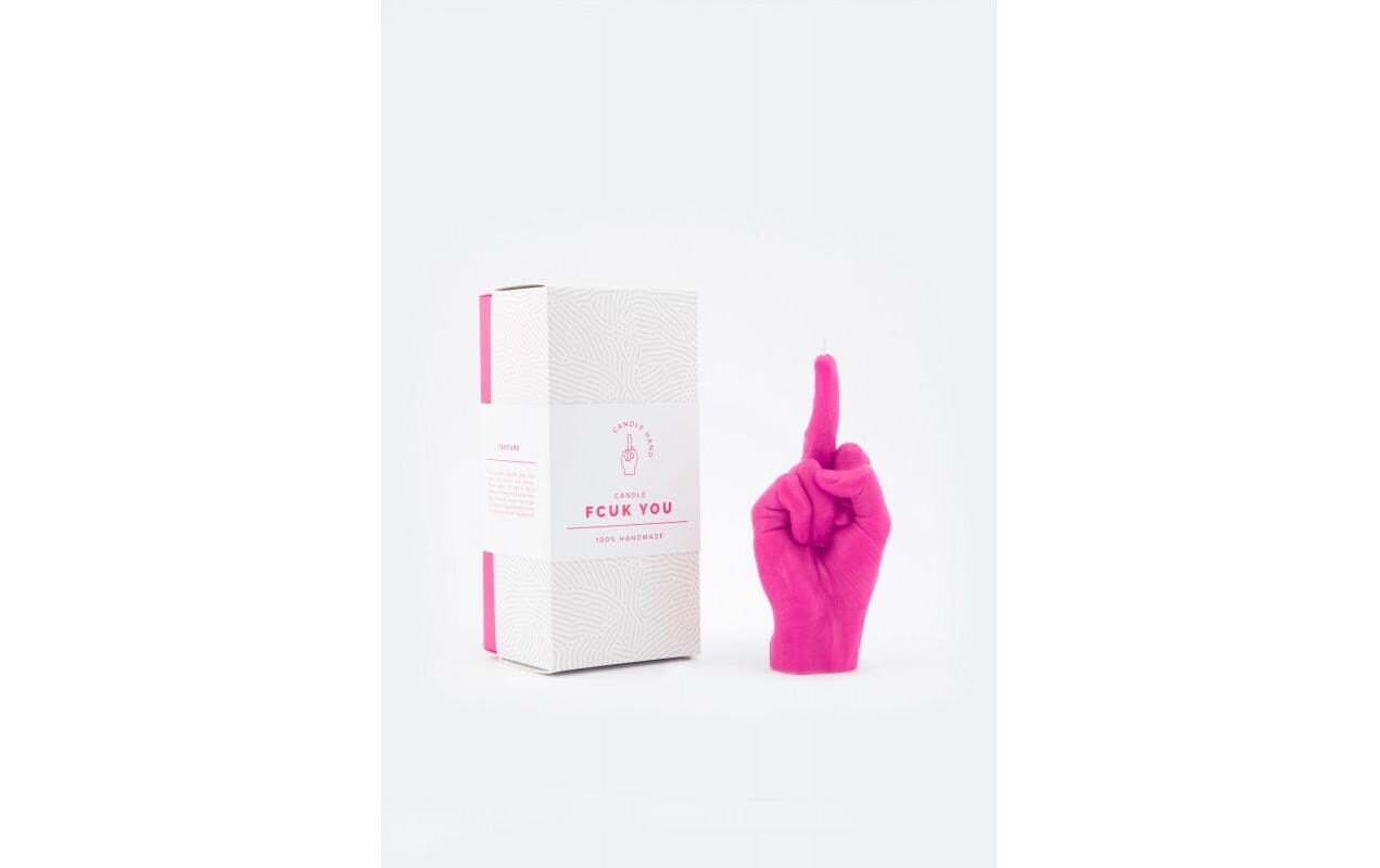 Formkerze »Mandatus Candle Hand F*ck you«