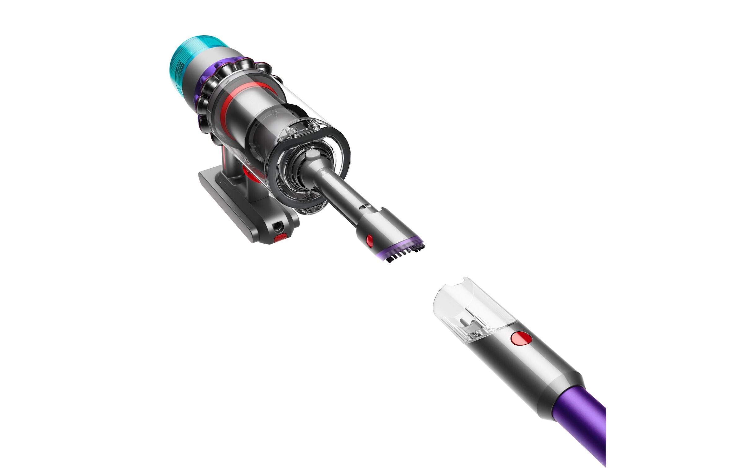 DYSON Akku-Hand-und Stielstaubsauger »Gen5detect™ Absolute (Nickel/Violett)«