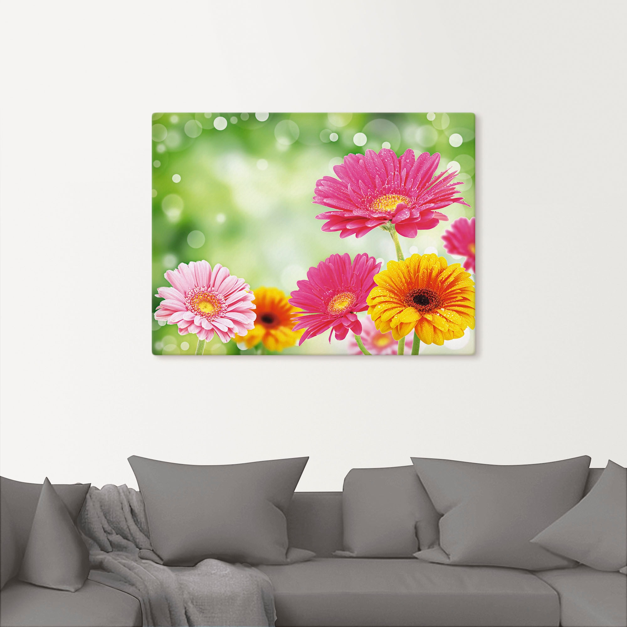 Artland Wandbild »Natürliche Romantik - Gerberas«, Blumen, (1 St.), als Leinwandbild, Poster in verschied. Grössen