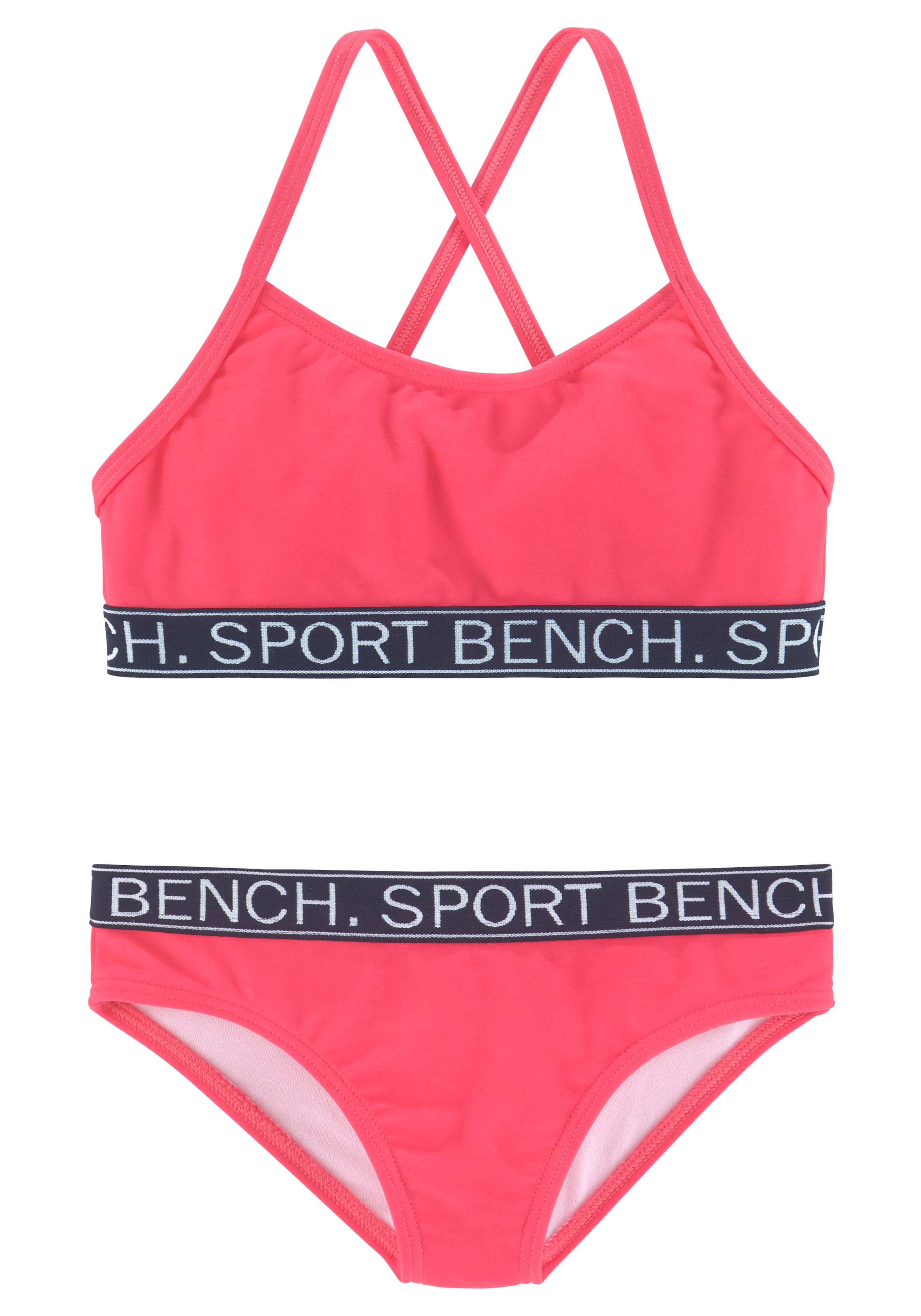Bench. Bustier-Bikini »Yva Kids«, in sportlichem Design und Farben