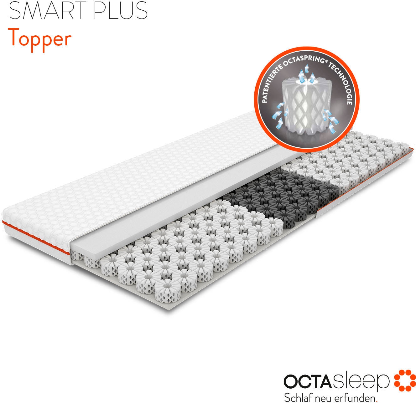 OCTAsleep Topper »Octasleep Smart Plus Topper«, (1 St.), OCTAspring® Aerospace Technologie