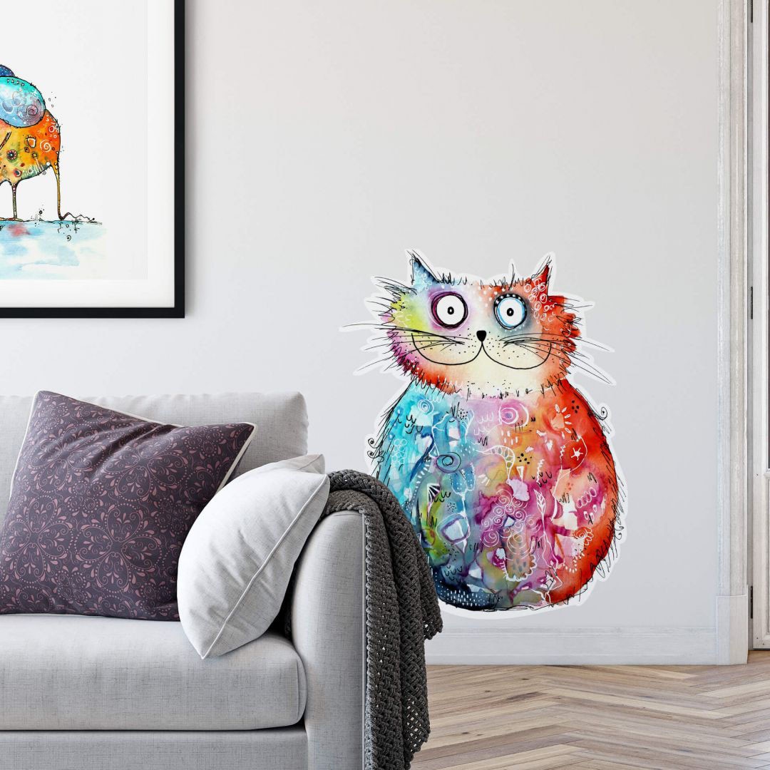 Wall-Art Wandtattoo (1 Happy Cat«, | Jelmoli-Versand »Lebensfreude St.) shoppen - online