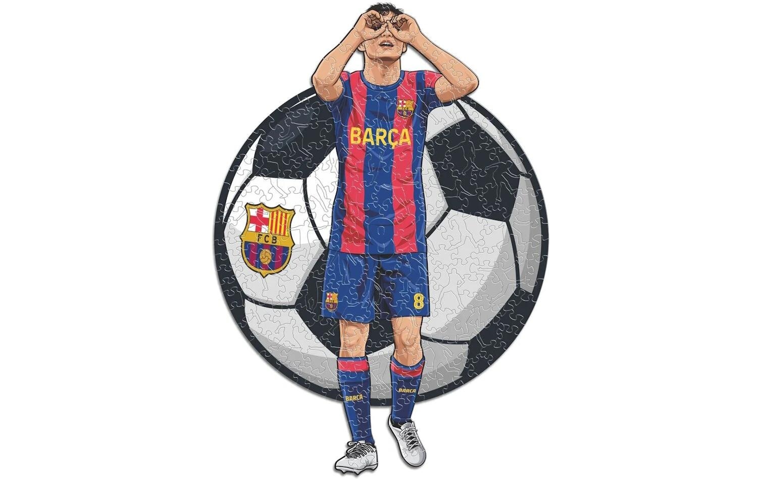 Puzzle »Iconic FC Barcelona – Pedri«, Holzart: Birke (Herkunftsland: China)