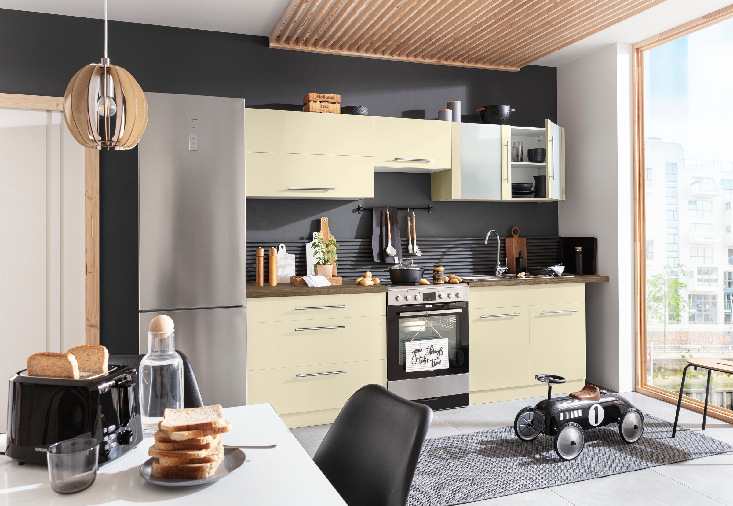 wiho Küchen Faltlifthängeschrank »Unna«, 90 cm breit, mit Soft Close Funktion