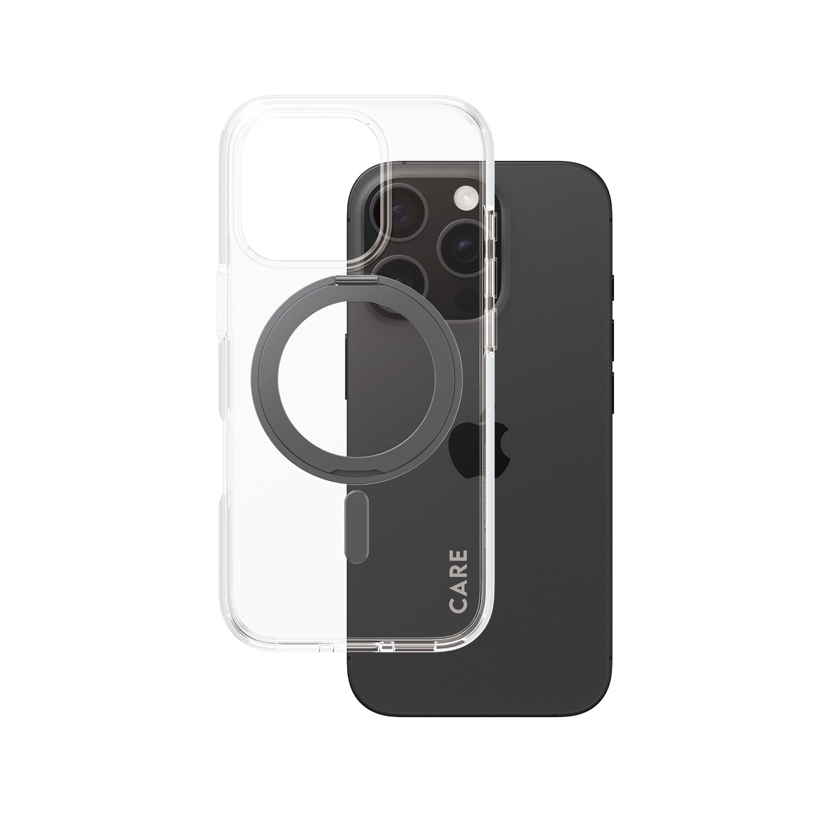 CARE by PanzerGlass Handyhülle »Kickstand Case für Apple iPhone 16 Pro«, Backcover, Schutzhülle, Handyschutzhülle, Case, Schutzcase, stossfest