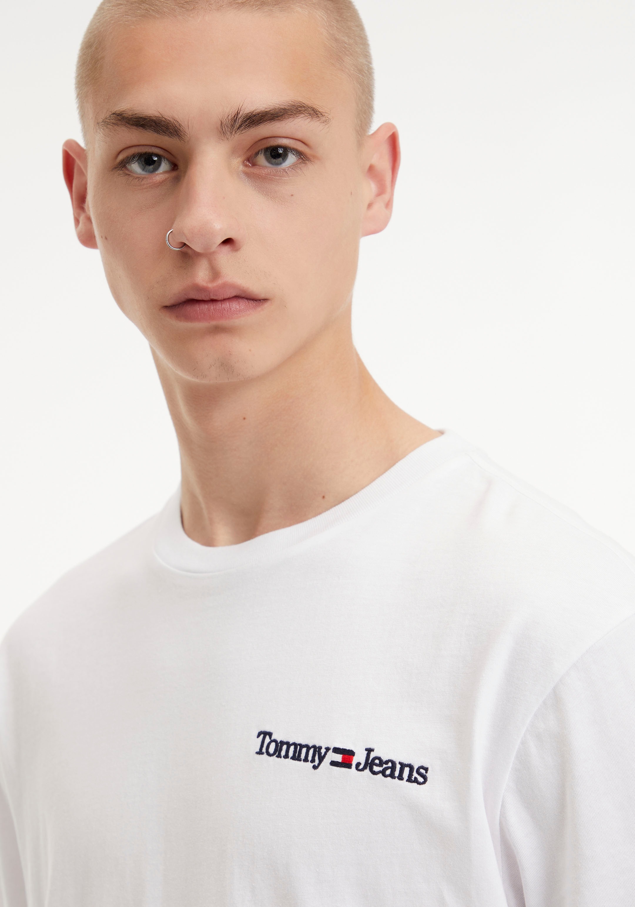 Tommy Jeans T-Shirt Rundhalsausschnitt CLSC »TJM LINEAR kaufen CHEST | TEE«, Jelmoli-Versand mit online