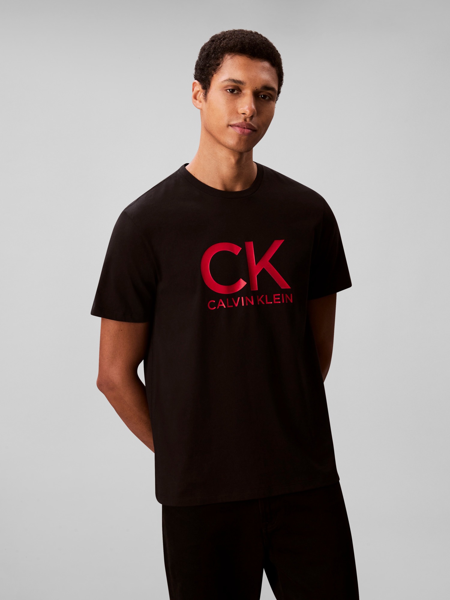 Calvin Klein Jeans T-Shirt »SS 30S EU CK CALVIN GRAPHIC TEE« Mit Rundhalsausschnitt, regular fit