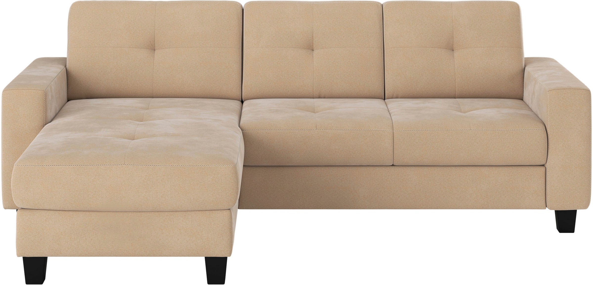 Places of Style Ecksofa »Varese«, wahlweise mit Bettfunktion und Bettkasten