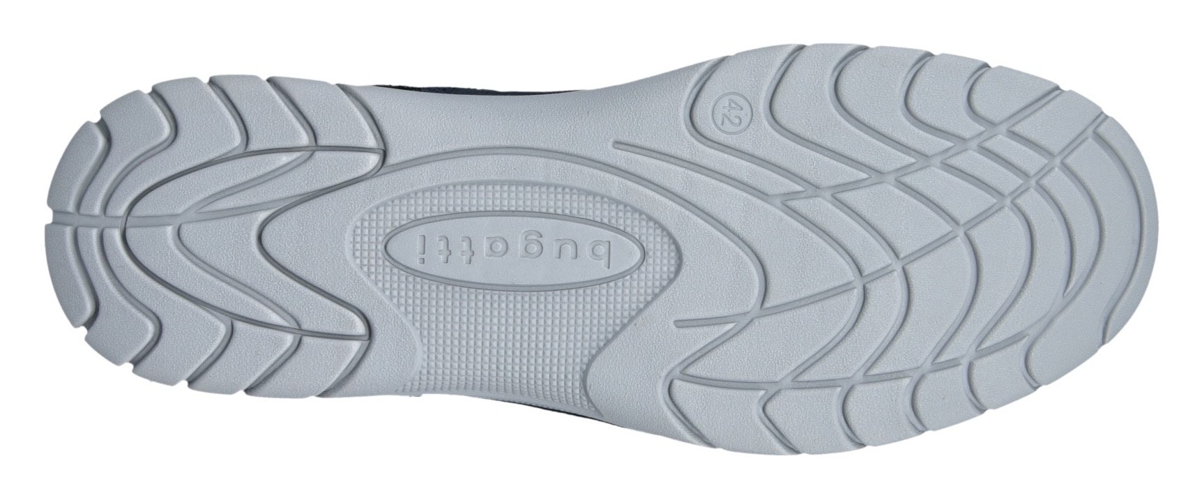 bugatti Slip-On Sneaker, Freizeitschuh, Halbschuh, Slipper mit Kontrast-Rahmennaht