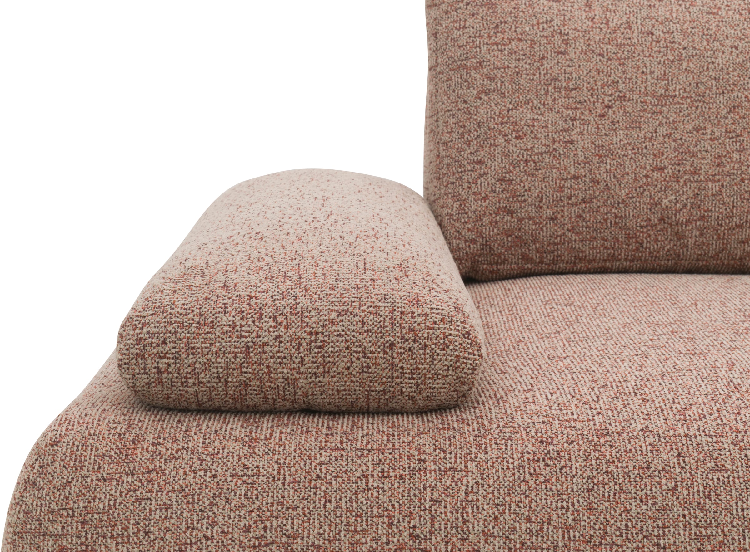 DOMO collection Big-Sofa »Évora Megasofa Breite 324 cm«, (3 St.), Federkern, inkl. Armlehnenverstellung, Struktur grob, rust
