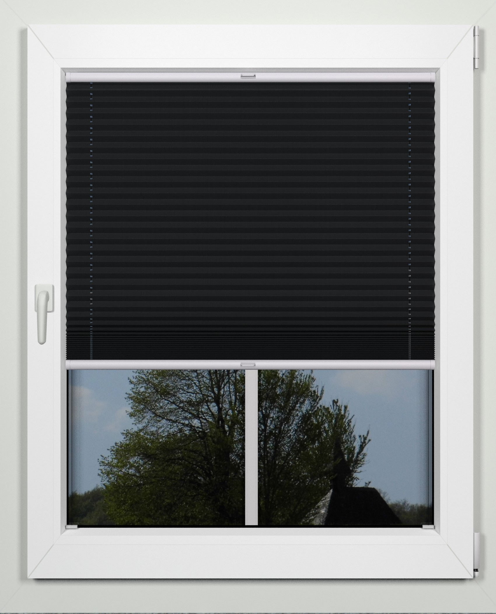 indeko Plissee "simple" Lichtschutz mit Bohren verspannt nach Mass