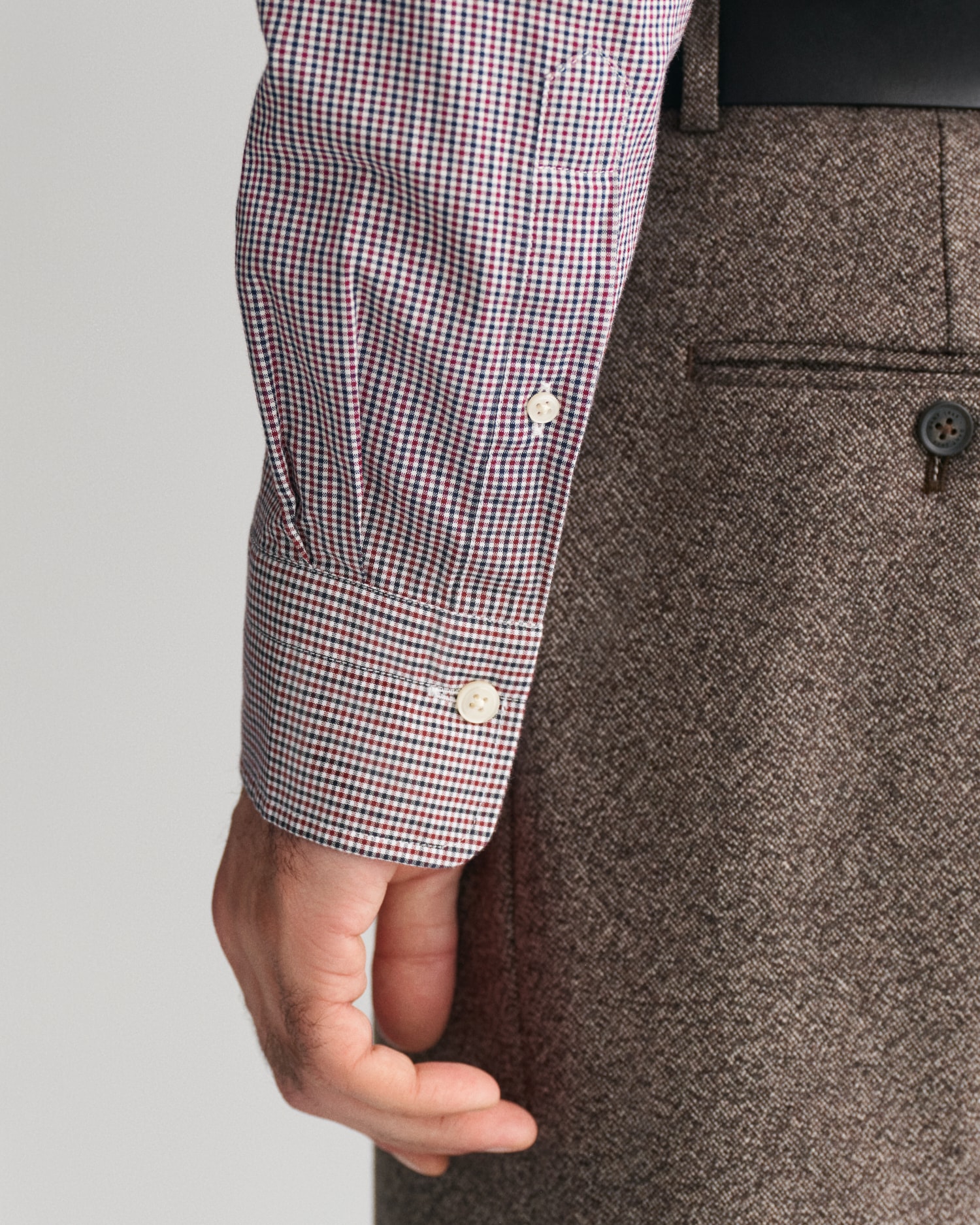 Gant Langarmhemd »REG POPLIN MICRO GINGHAM SHIRT«, Regular Fit Popeline Hemd mit Vichy-Minikaro