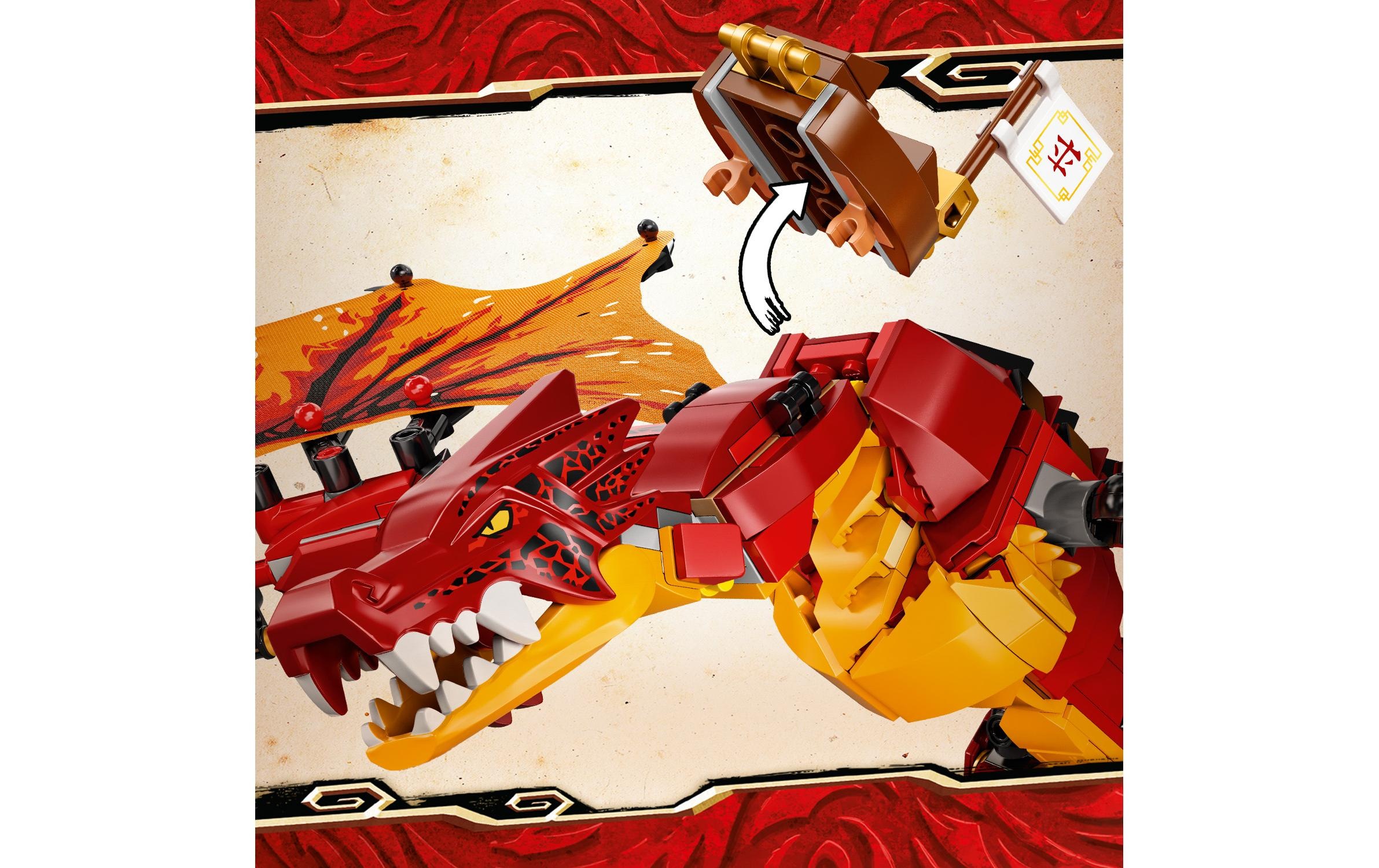 LEGO® Konstruktionsspielsteine »Kais Feuerdrache 7175«
