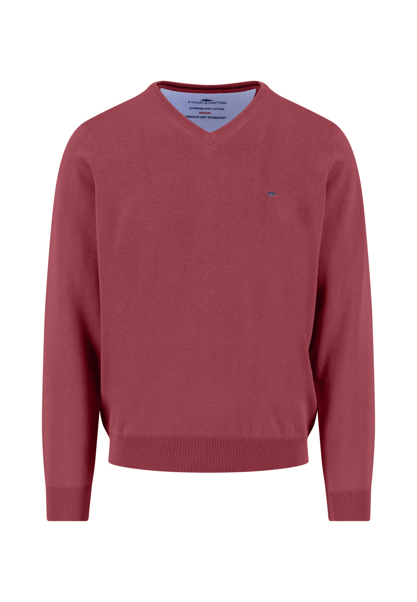 FYNCH-HATTON Strickpullover mit Logo Stickerei