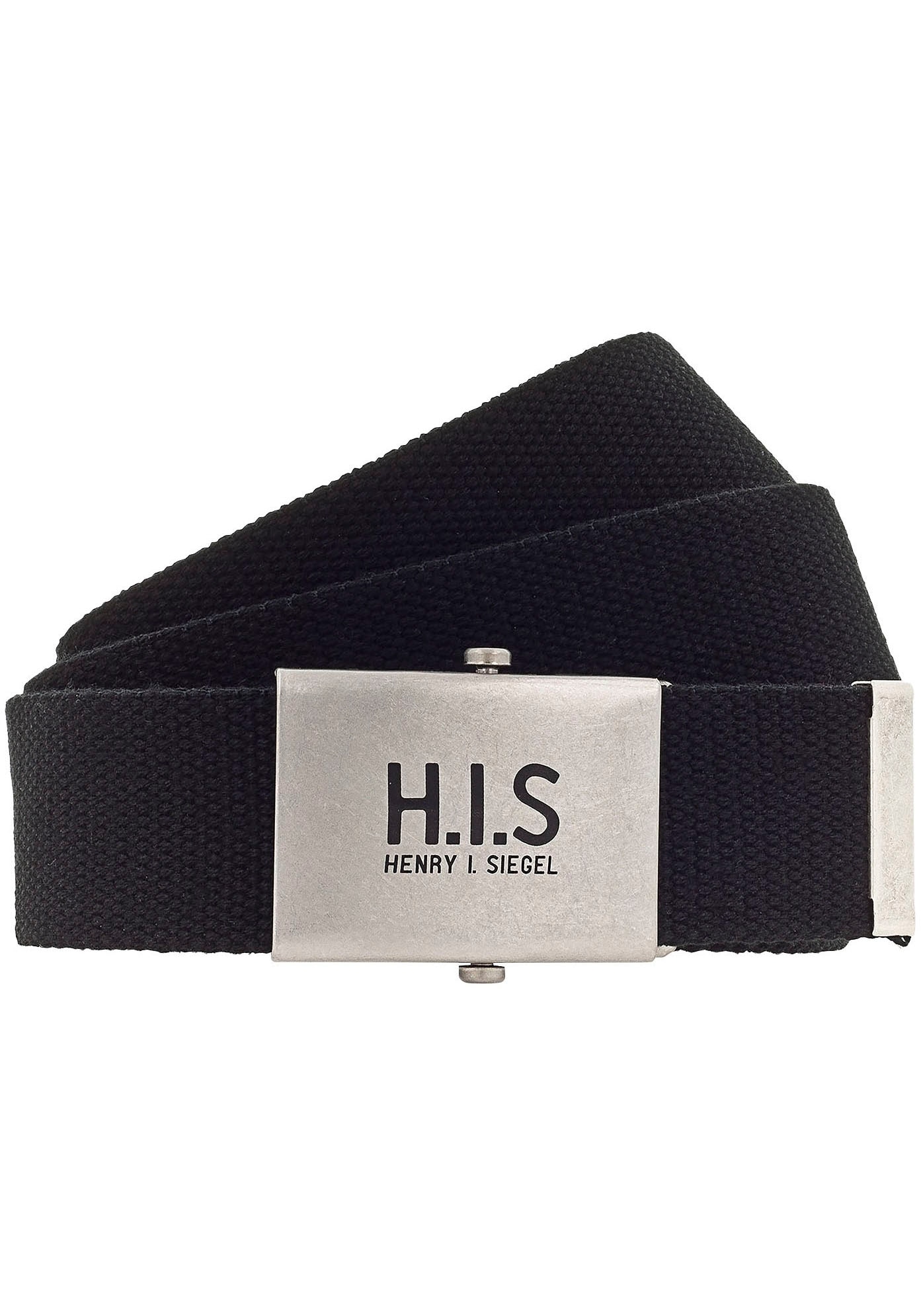 H.I.S Stoffgürtel, Bandgürtel mit H.I.S Logo auf der Koppelschliesse online  kaufen | Jelmoli-Versand