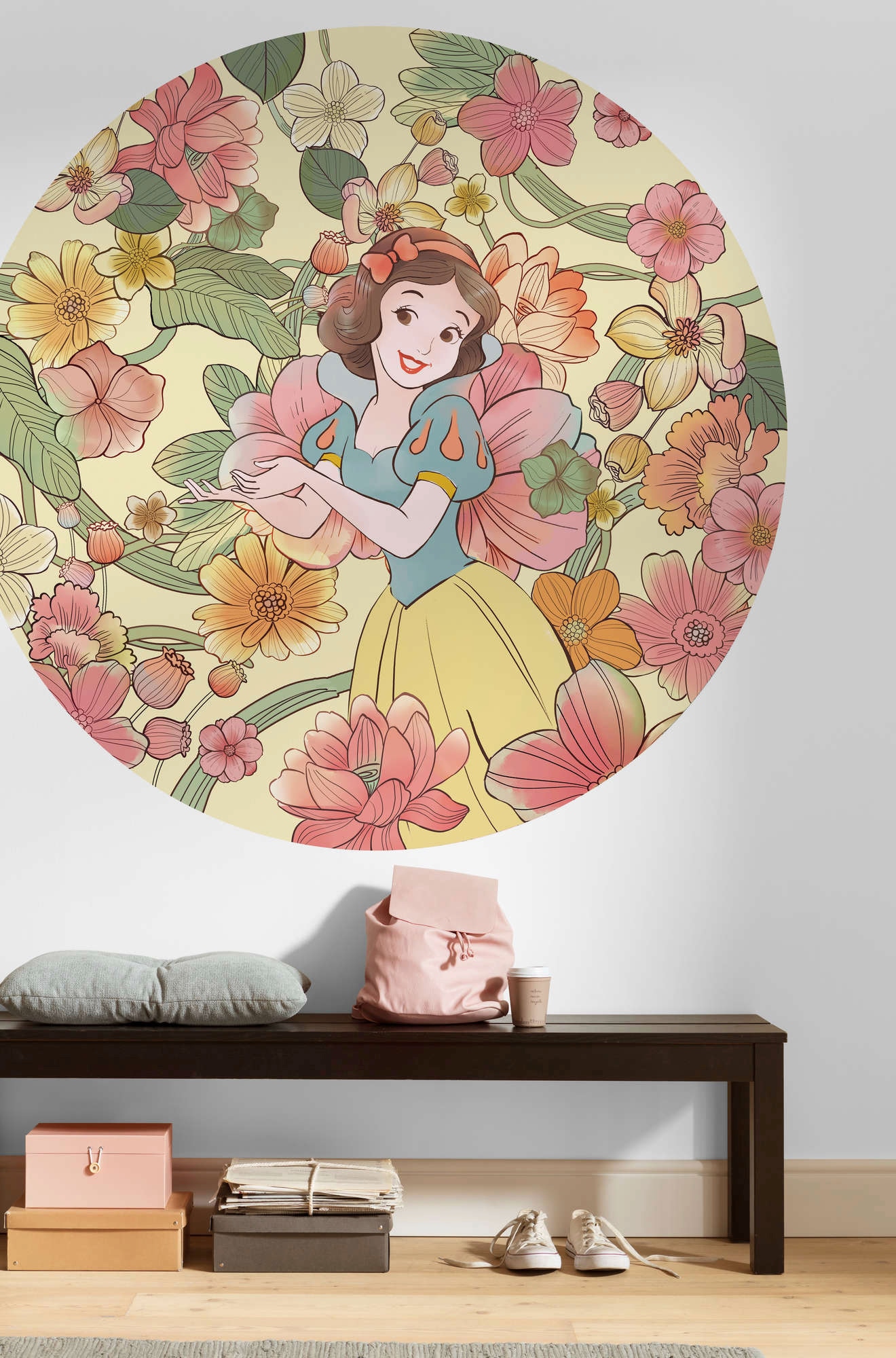 Komar Vliestapete »Vlies selbstklebend - Snow White Endless Summer - Grösse 125 x 125 cm«, bedruckt, Kinderzimmer