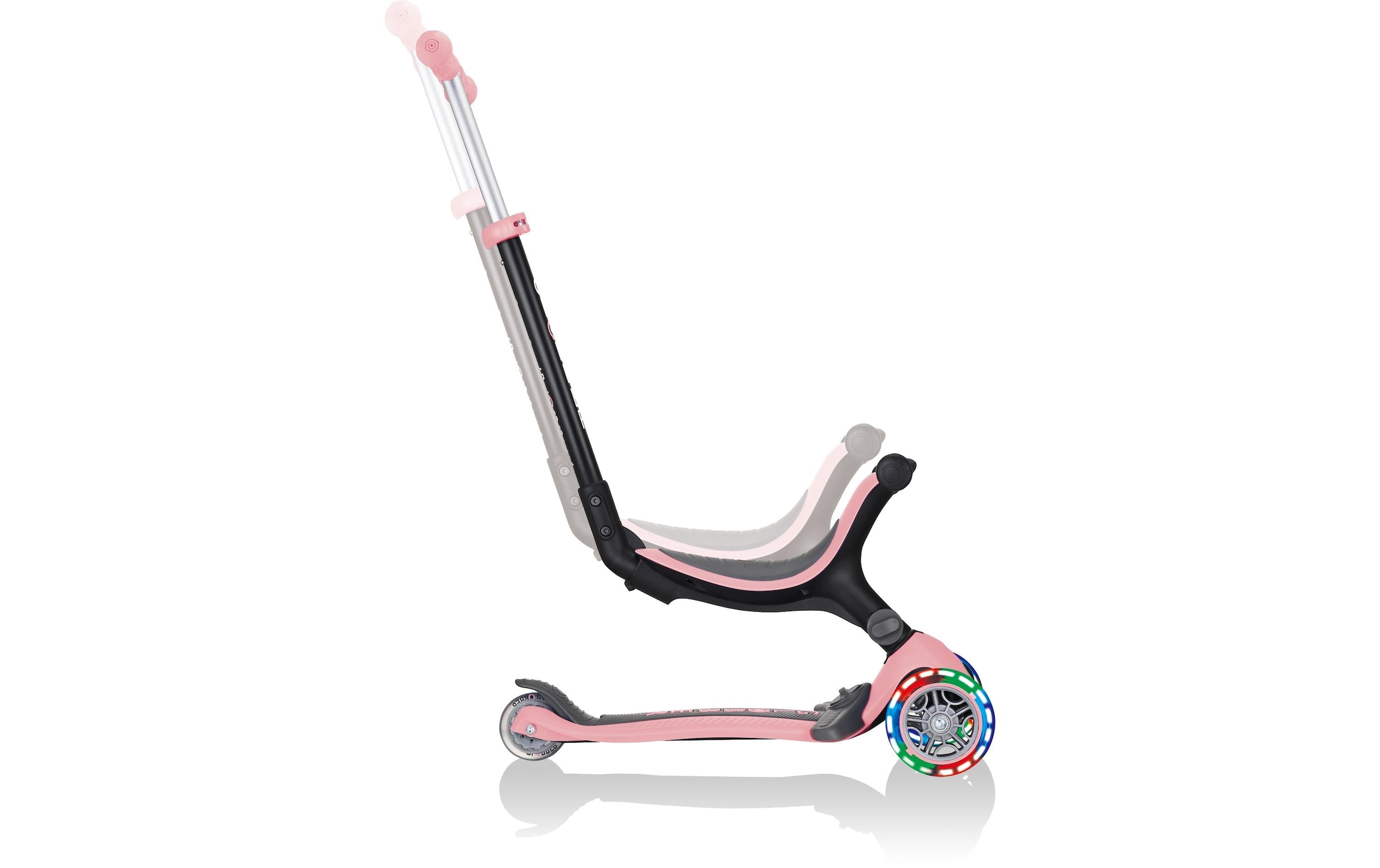 Globber Scooter »GO UP Foldable Plus Lights, Pastel Rosa«