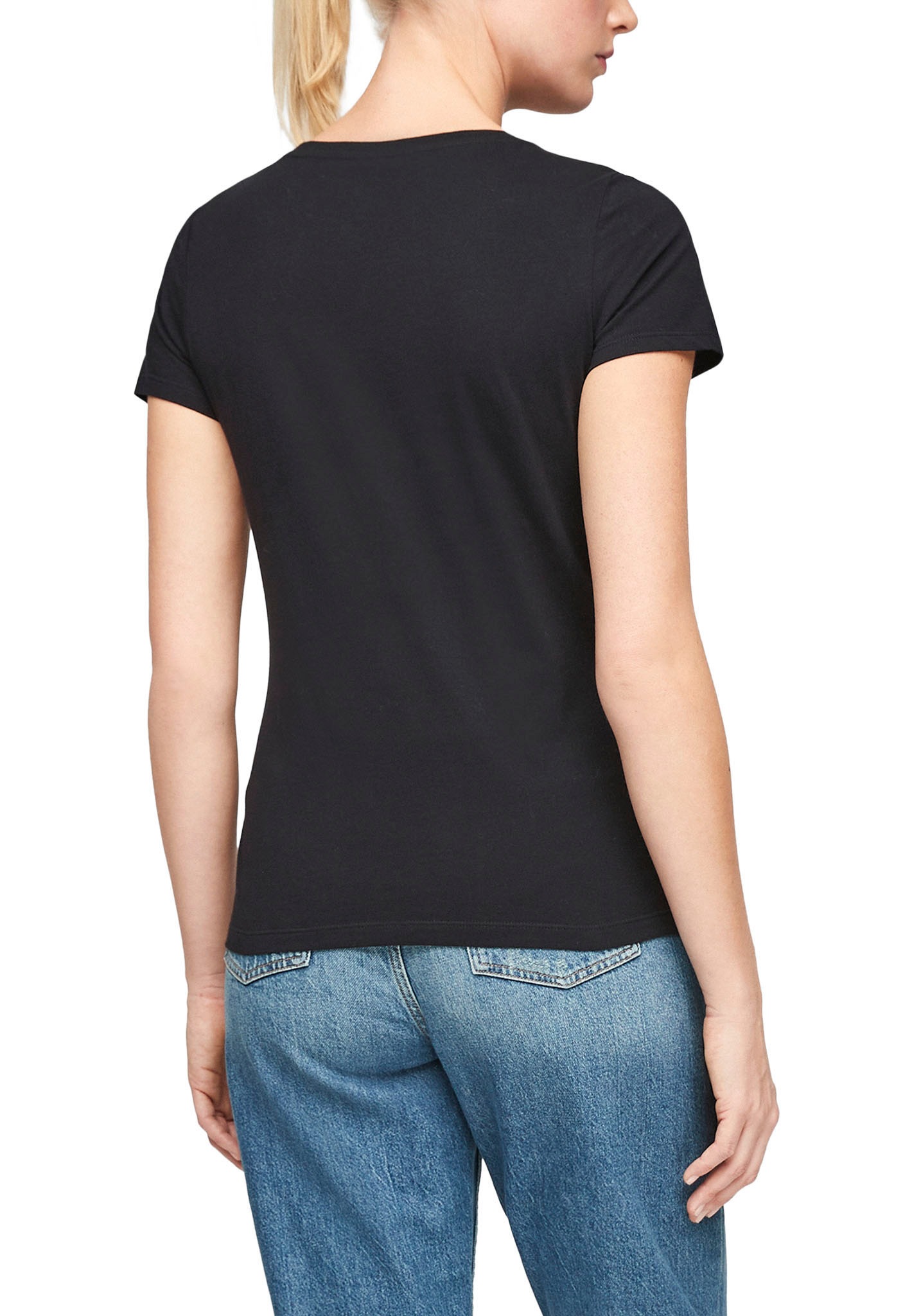 Q/S by s.Oliver T-Shirt, mit trendy V-Ausschnitt