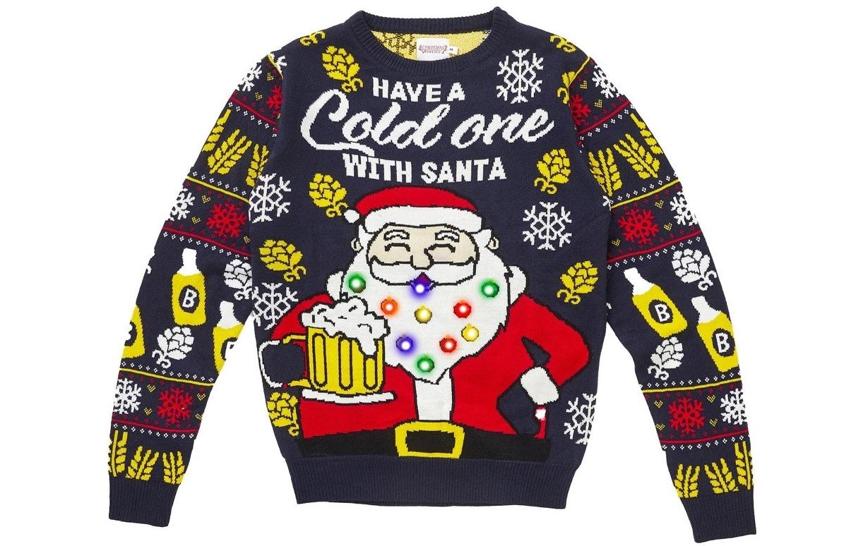 Weihnachtspullover »Christmas Sweats Have a Cold One With Santa«