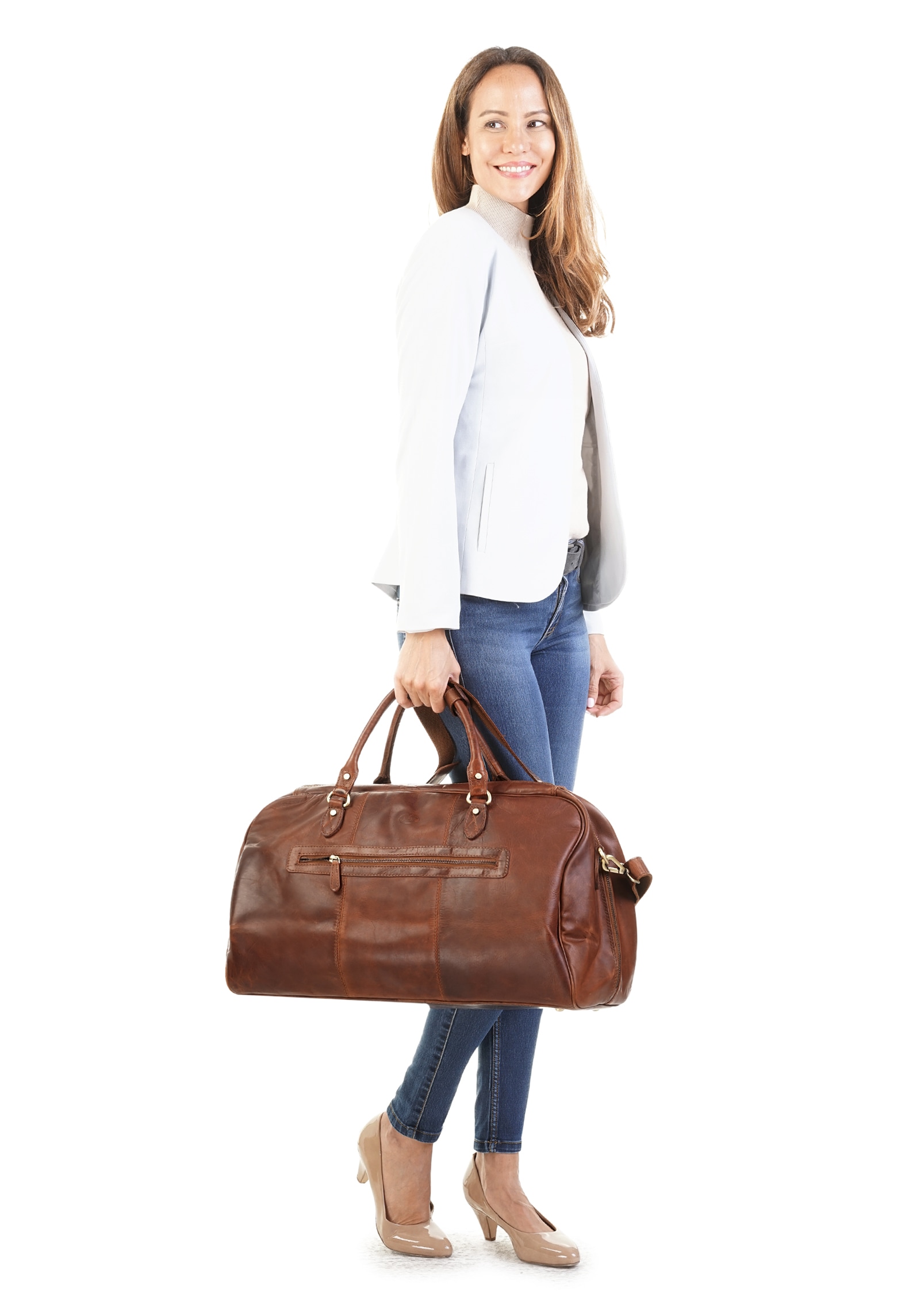 Piké Reisetasche, echt Leder