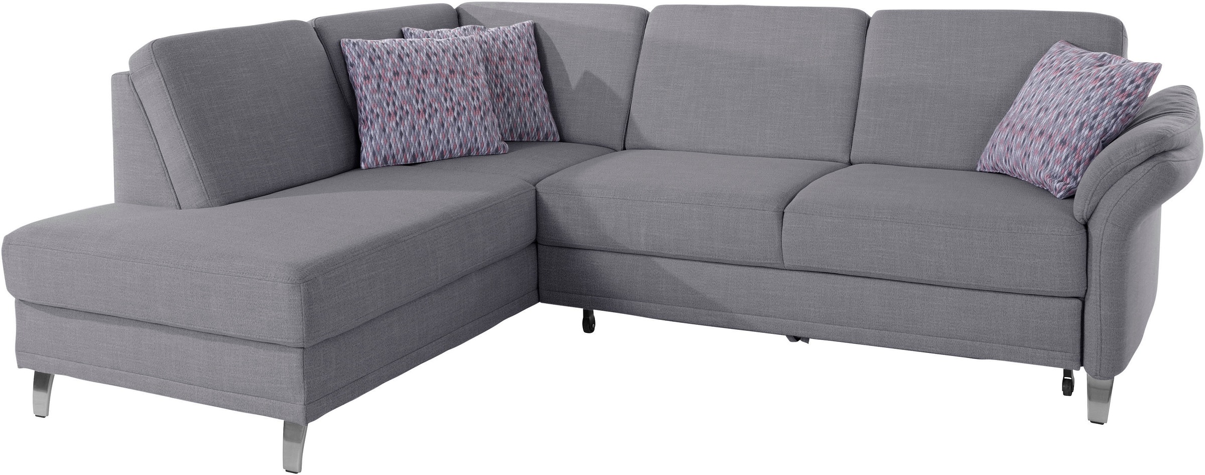 sit&more Ecksofa »Clio L-Form«, wahlweise mit Bettfunktion und Bettkasten, inklusive Federkern