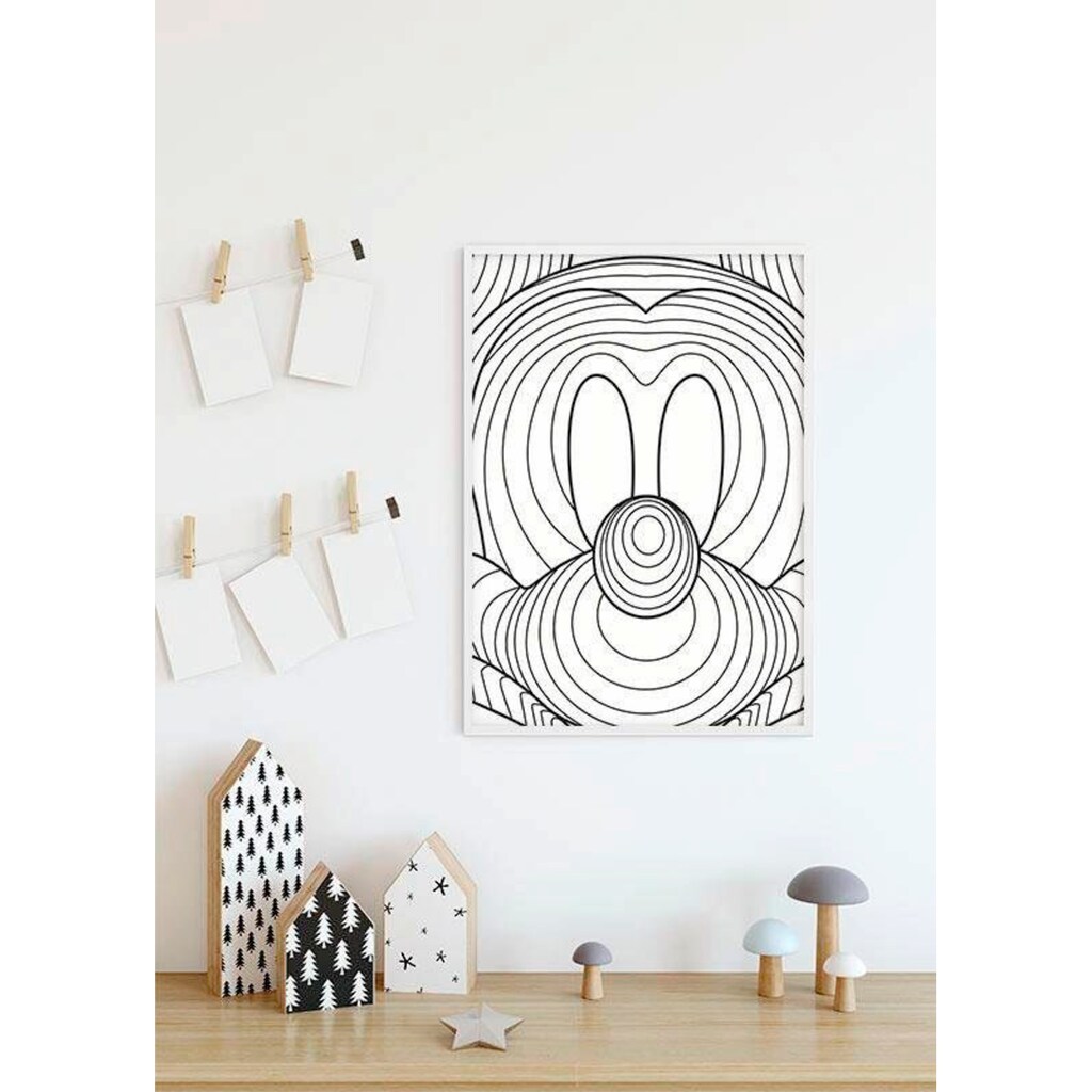 Komar Poster »Mickey Mouse Lines«, Disney, (1 St.)