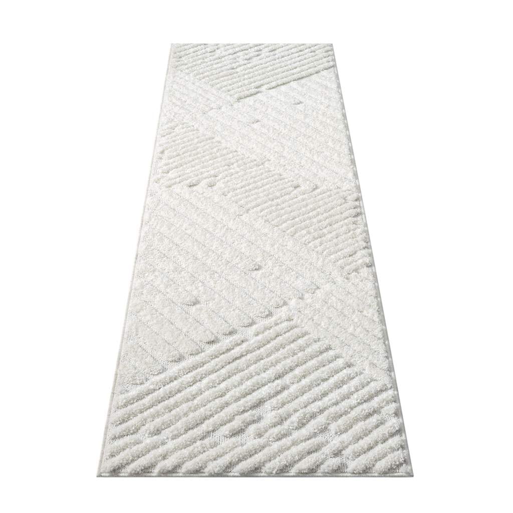 Carpet City Hochflor-Teppich »FOCUS749«, rechteckig, 20 mm Höhe, Boho-Teppich, Hochtief-Muster/ 3D-Effekt, für Wohnzimmer, Schlafzimmer