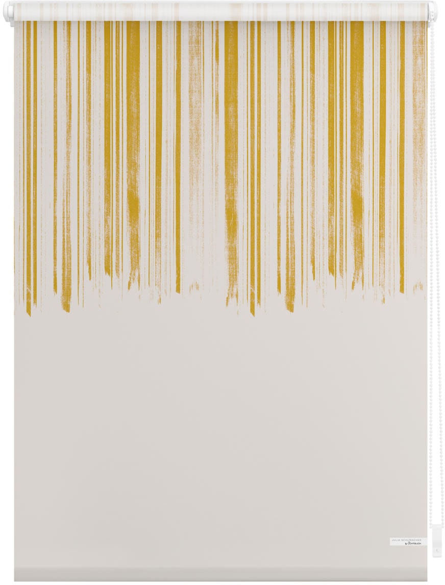 LICHTBLICK ORIGINAL Seitenzugrollo »Rollo Klemmfix, ohne Bohren, Verdunkelung, Flowing Honey - Gelb«, verdunkelnd, Verdunkelung-energiesparend, freihängend