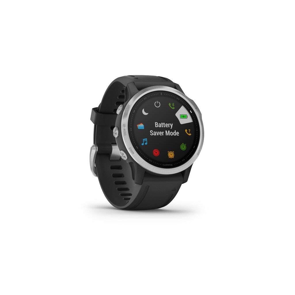 Garmin Fitnessuhr »GPS-Sportuhr fenix 6S Schwarz Silberfarben«