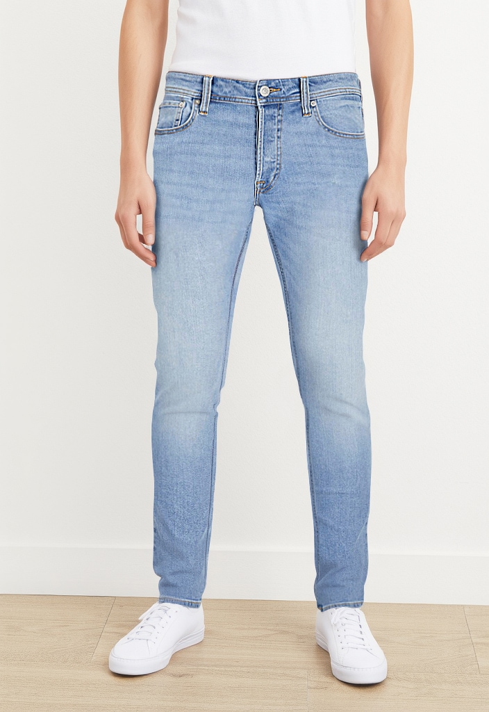 Jack & Jones Slim-fit-Jeans »JJIGLENN mit Used-Look und Stretchkomfort« Abriebeffekte, modisch, slim fit, Baumwollmischung