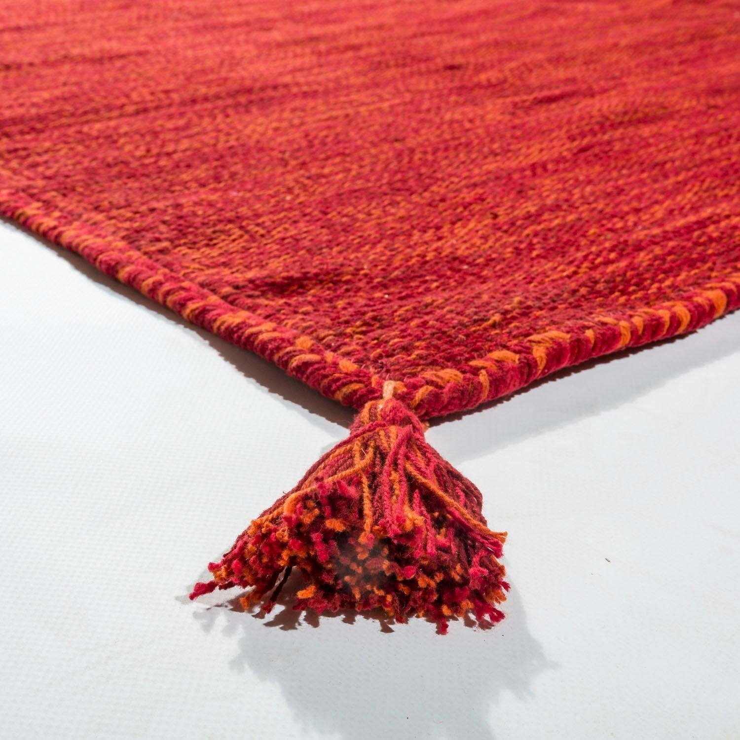 Paco Home Teppich »Kilim handgewebt, | kaufen Uni Jelmoli-Versand 210«, online Baumwolle, Farben Handgwebt, Flachgewebe, rechteckig, reine