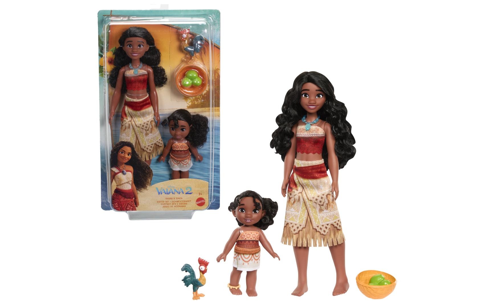 Mattel® Anziehpuppe »Disney Vaiana 2 Series Multipack«