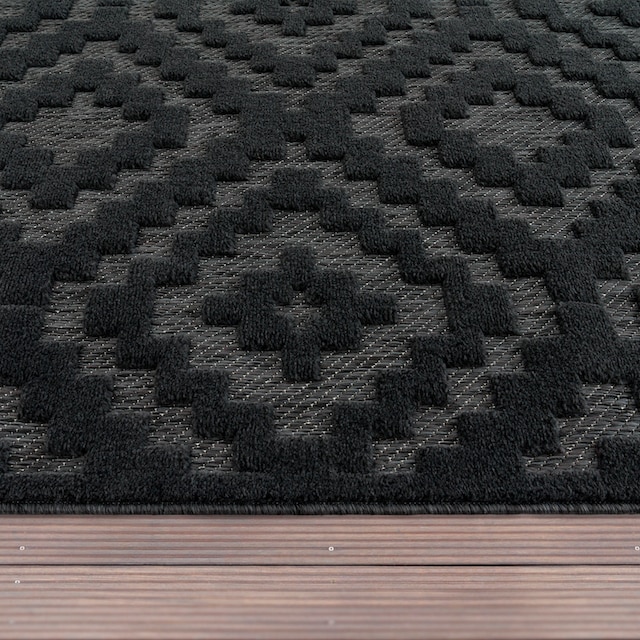 Paco Home Teppich »Livorno 672«, rechteckig, Uni-Farben, Scandi, Rauten  Muster, Hoch-Tief Effekt, Outdoor geeignet online kaufen | Jelmoli-Versand
