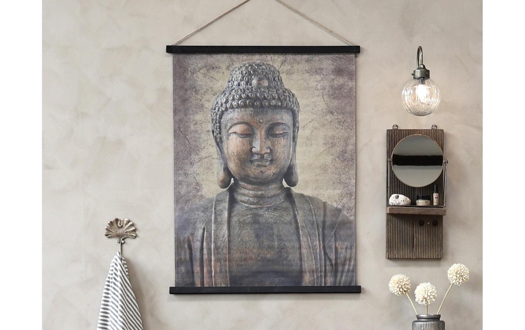 Chic Living Wandbild | Aufhängen, »Leinwand Buddha« online shoppen Jelmoli-Versand zum