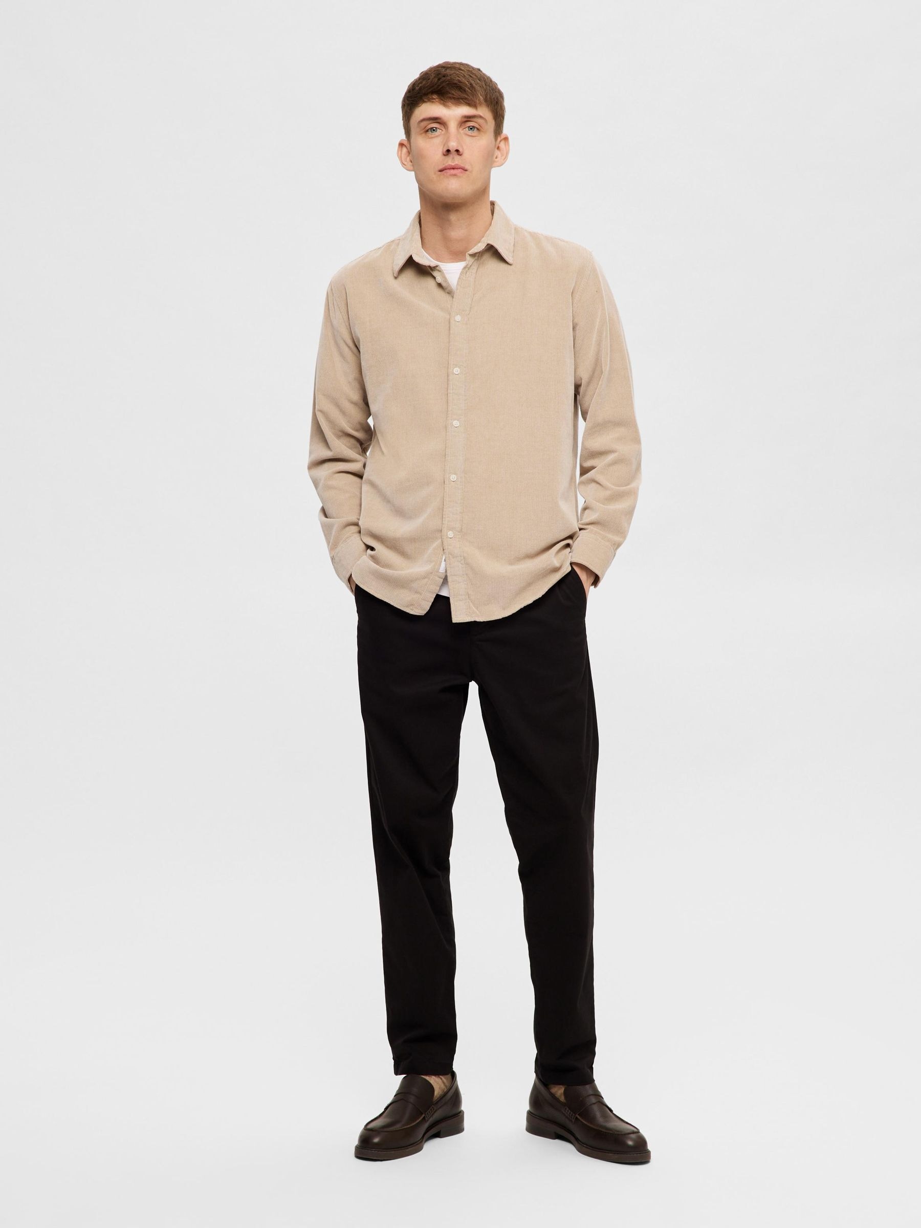 SELECTED HOMME Langarmhemd »SLHREGOWEN-CORD SHIRT LS NOOS«