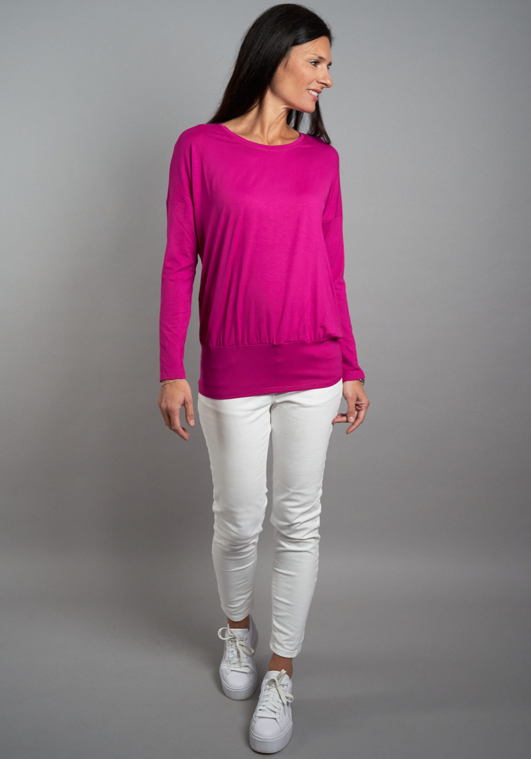 Seidel Moden Langarmshirt mit breitem, elastischen Bund - MADE IN GERMANY