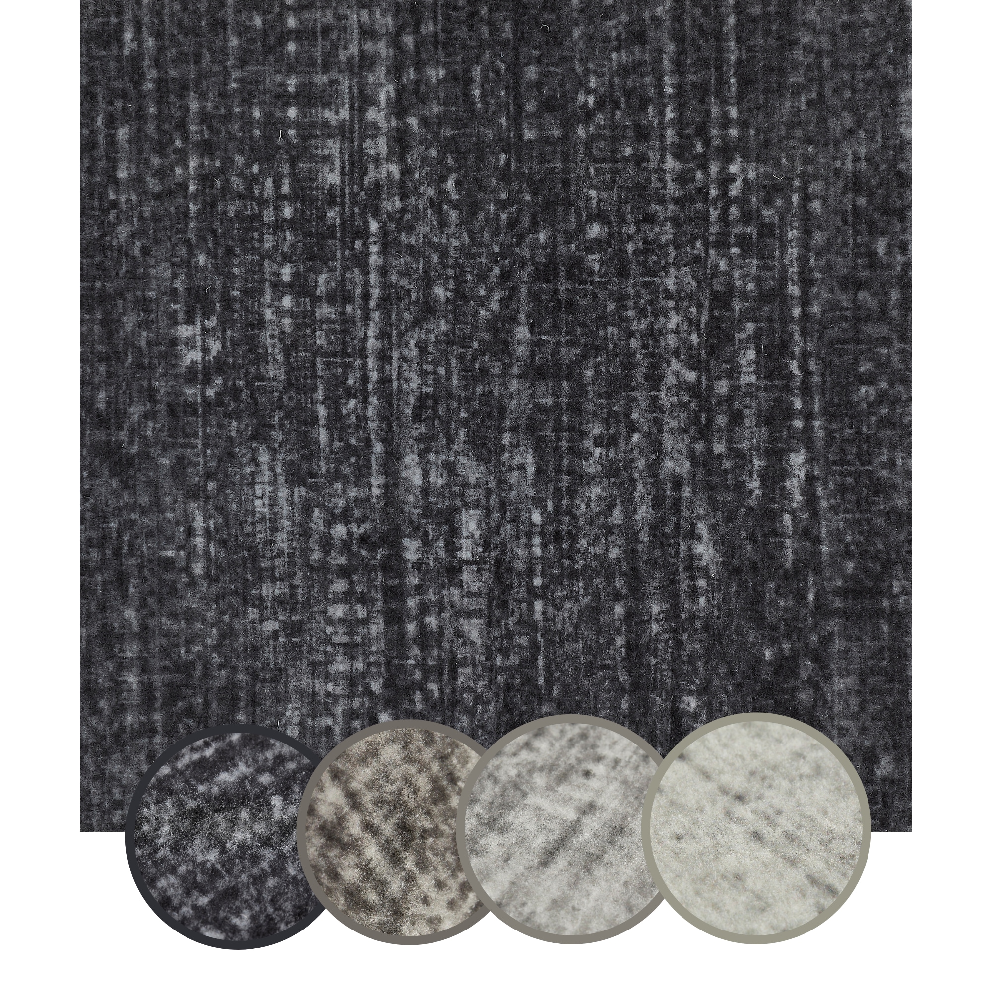 Andiamo Teppichfliese »Paris Nadelfilz«, quadratisch, 4 mm Höhe, 40x40 cm, selbstklebend, robust & strapazierfähig, 25 Stück (4 qm)