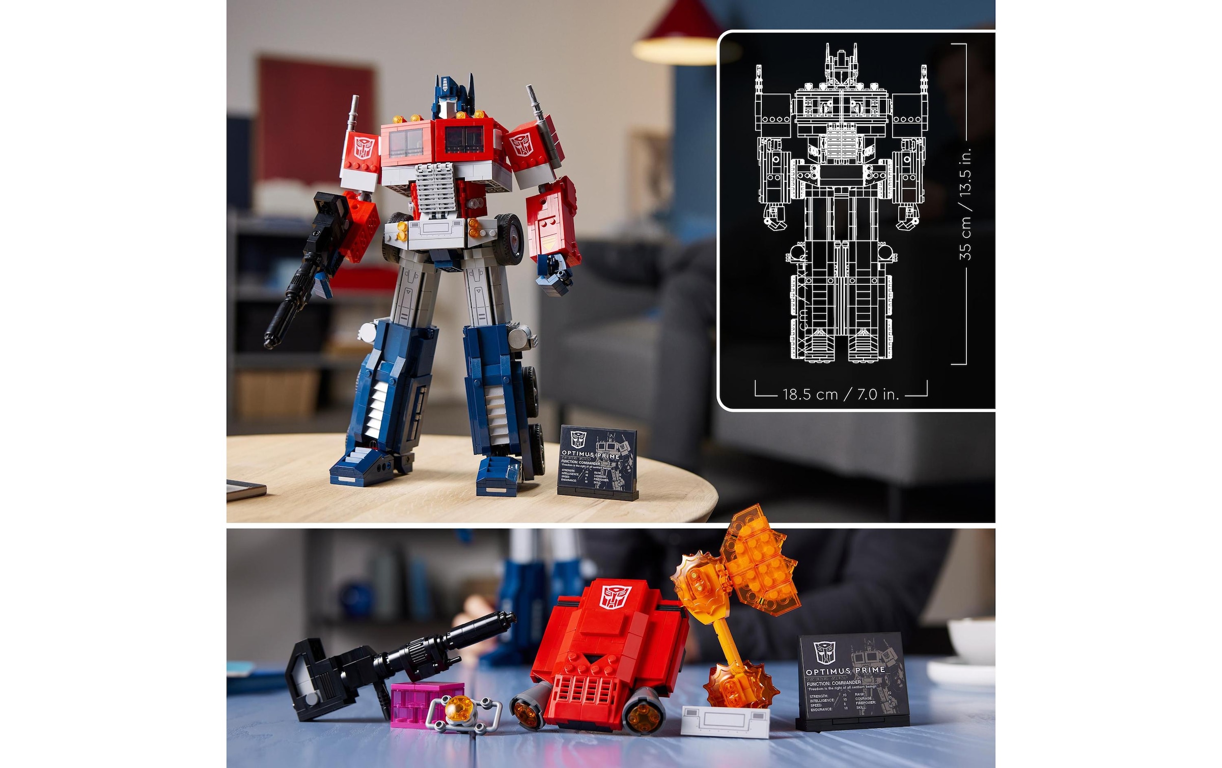 LEGO® Konstruktionsspielsteine »LEGO Icons Optimus Prime«, (1508 St.)